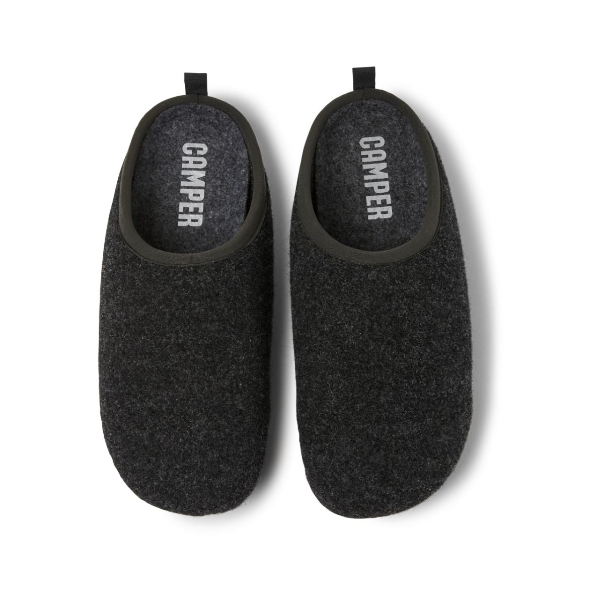 Camper Men's Wabi Leather Sneakers - Dark Gray Casual Shoes for Walking & Travel | Comfortable Slip-On Loafers for Everyday Wear