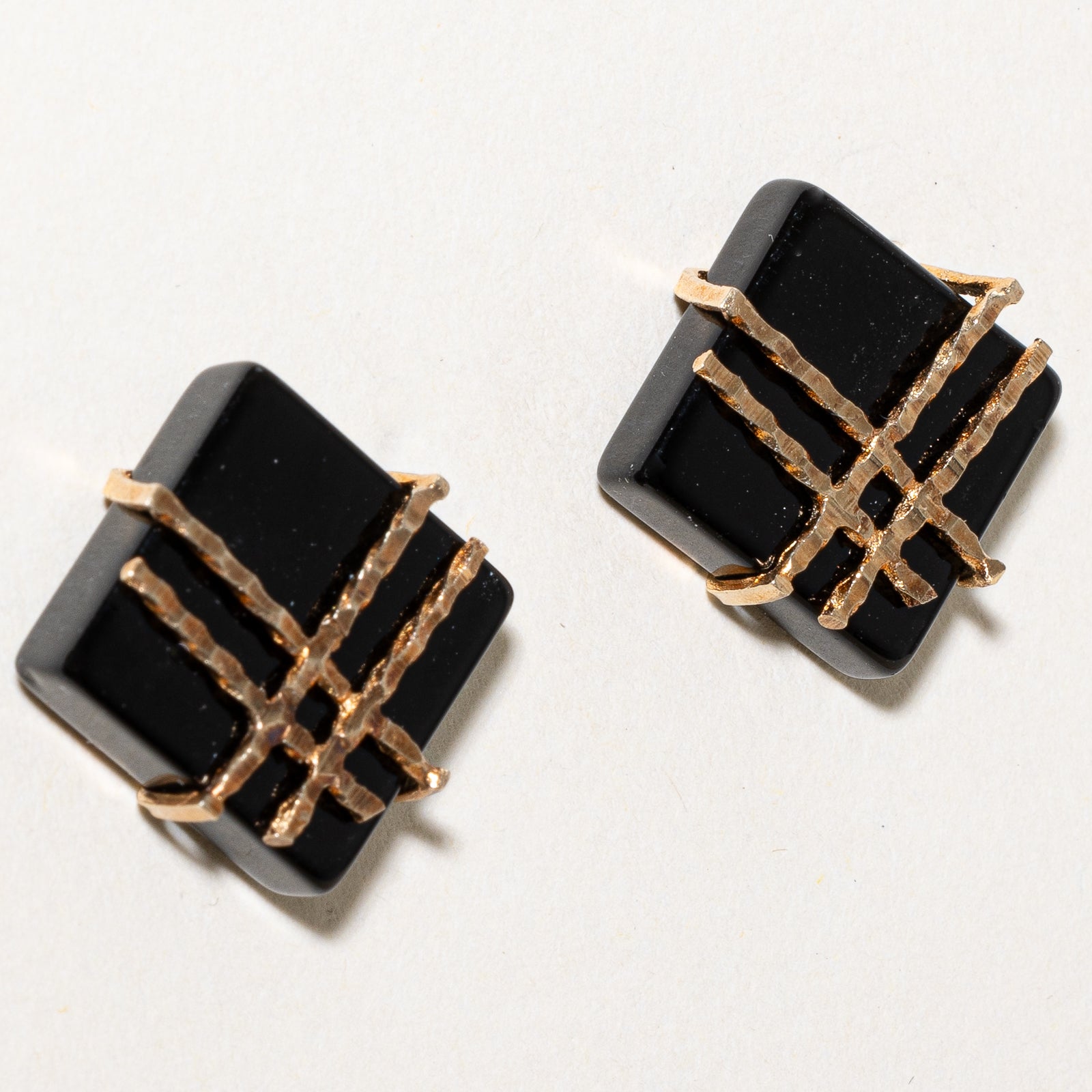 Onyx Square Stud Earrings for Women - 24.00ctw Black Onyx Jewelry Set - Perfect for Everyday Wear, Office & Special Occasions