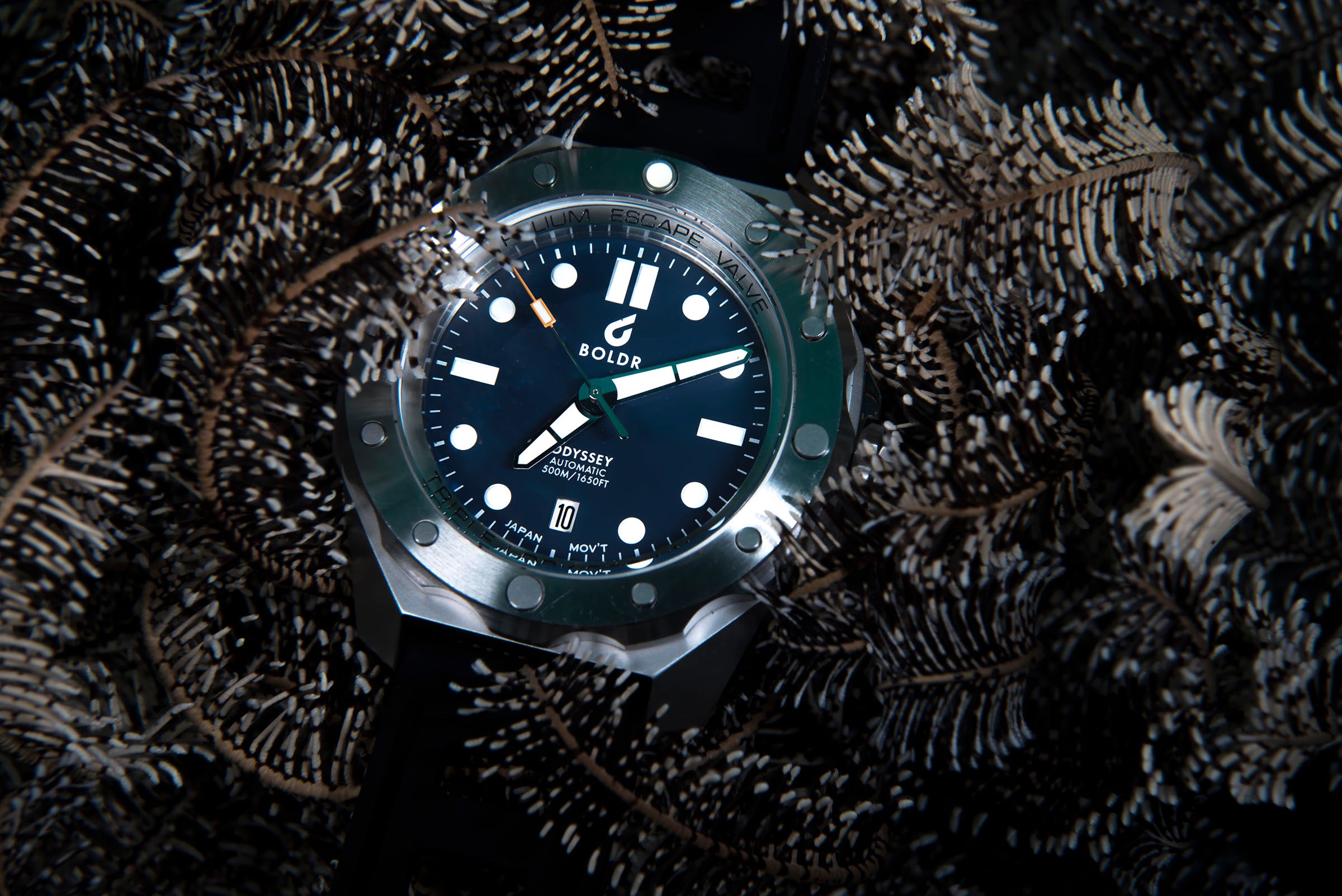 BOLDR Odyssey Steel Blue S Edition Dive Watch - 42mm Stainless Steel Automatic Diver for Men - Waterproof 200M - Perfect for Scuba Diving, Swimming & Outdoor Adventures