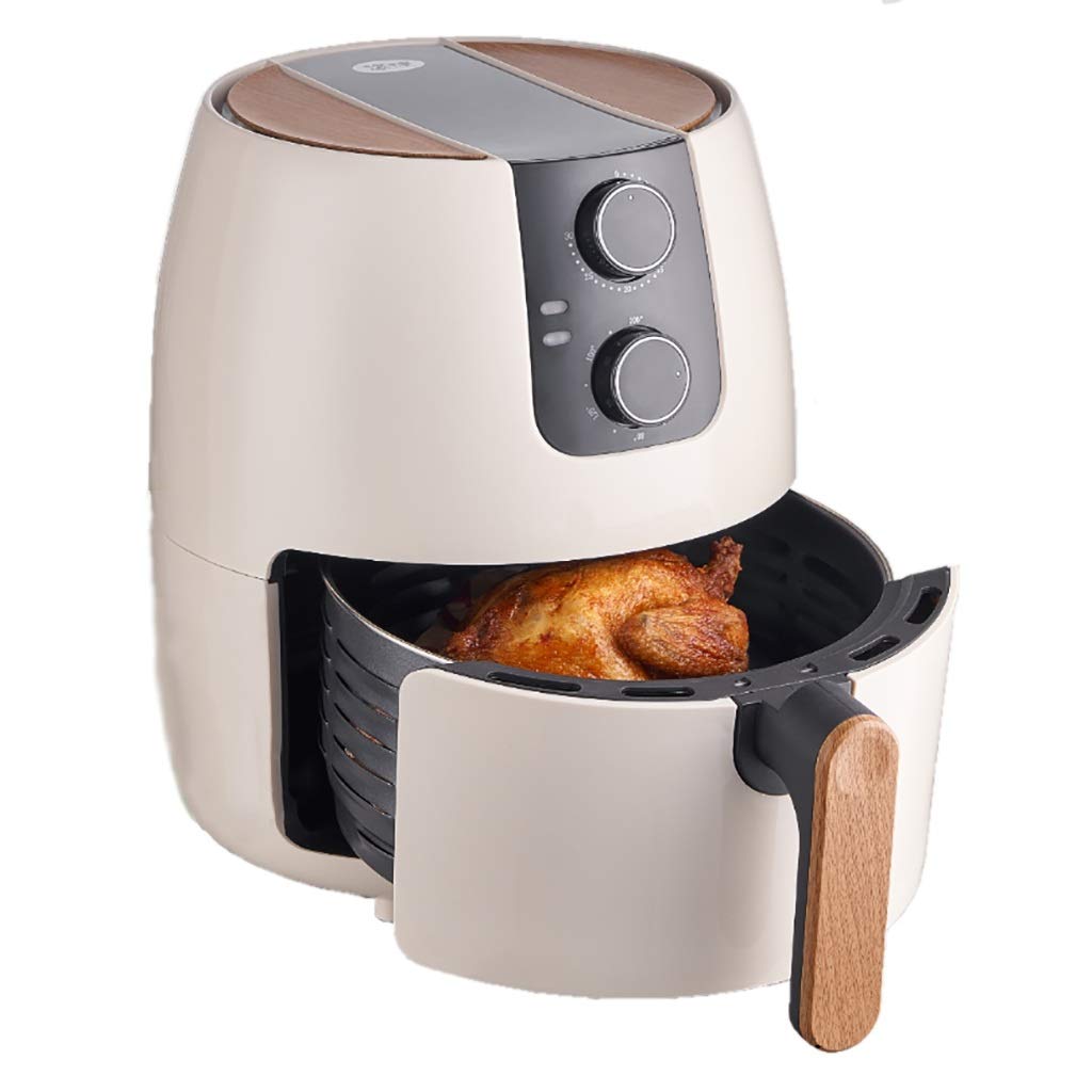 Yzg Tower Air Fryer 1400W, 4.5L Capacity with Rapid Air Circulation & VORTX Technology - 30 Min Timer & Adjustable Temp Control for Healthy Oil-Free Cooking - Perfect for Family Meals, Snacks & Low-Fat Diets (Black/White)