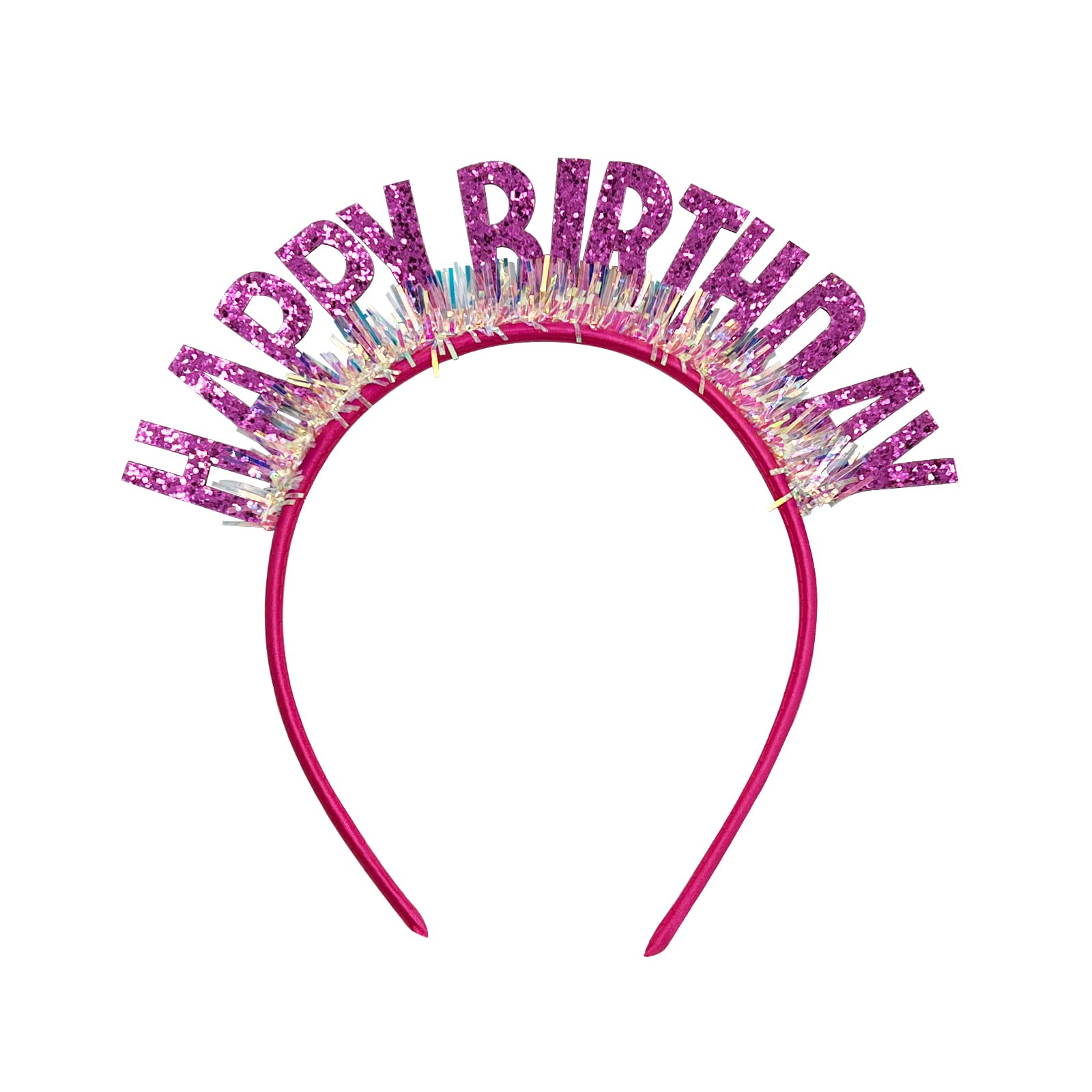 Elegant Red Birthday Headband Tiara Crown for Women - Perfect for Parties, Bachelorette, Bridal Showers & Special Events