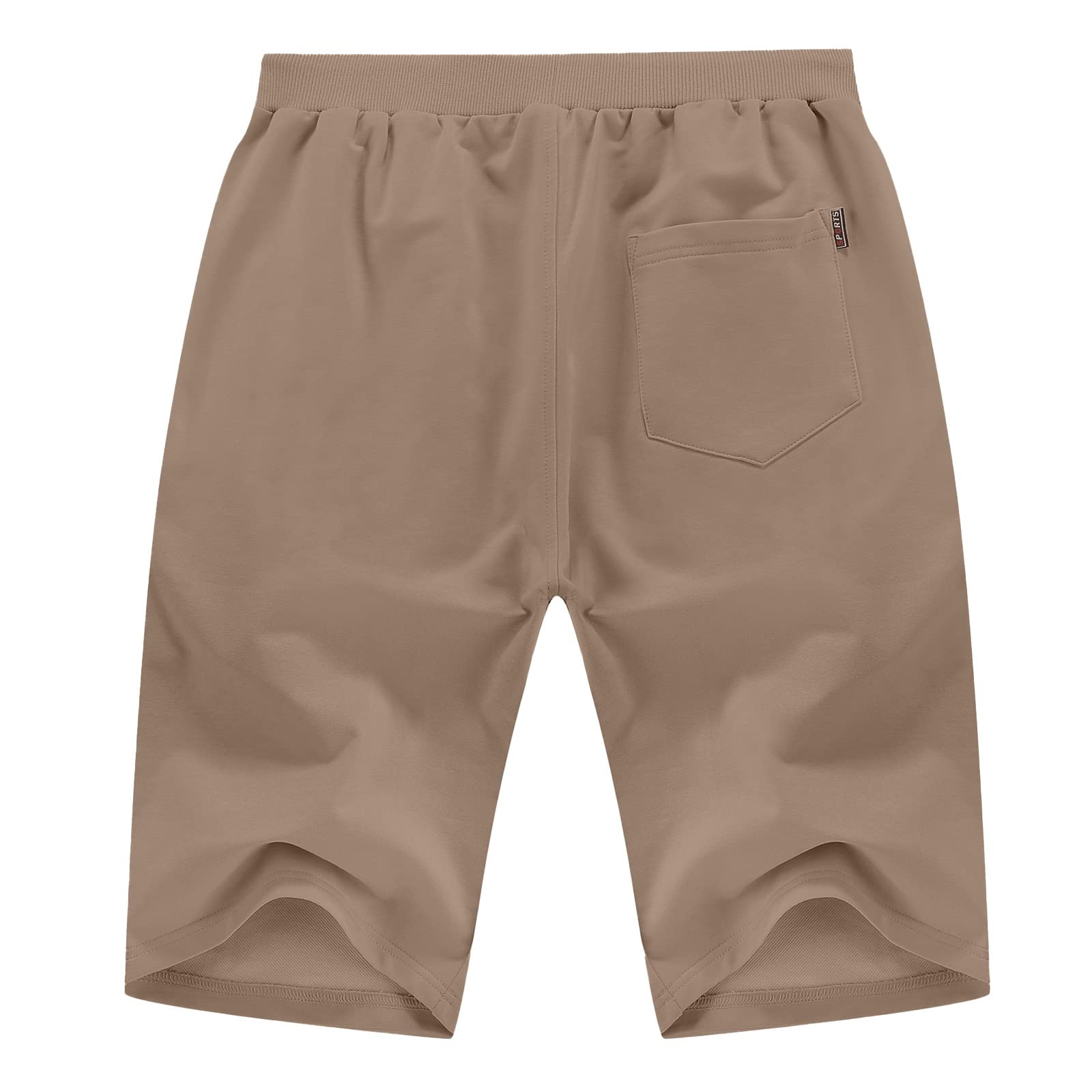 YTD Men's Casual Classic Fit Drawstring Shorts - Elastic Waist with Pockets - Perfect for Summer, Beach, Swimming & Outdoor Activities