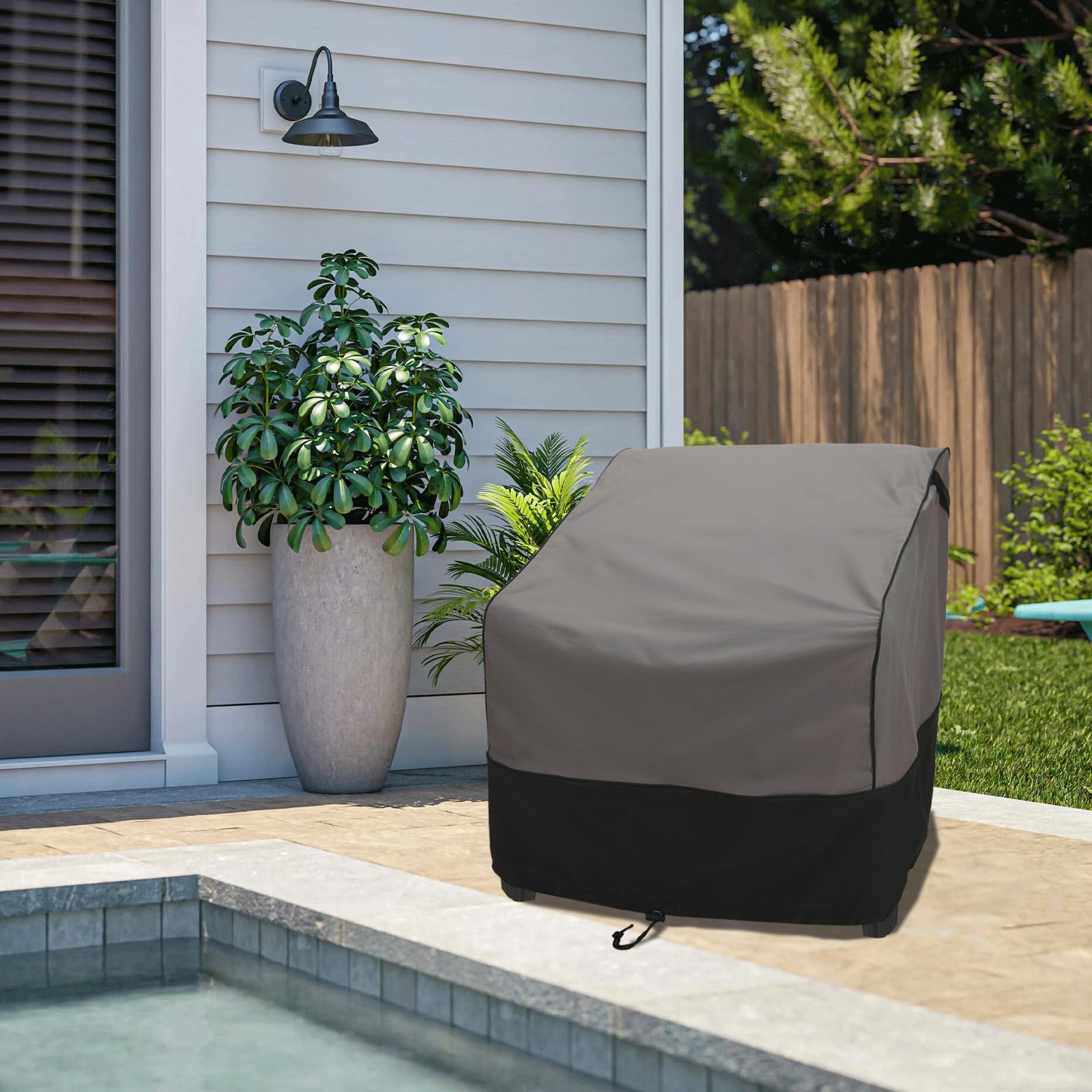 Waterproof Heavy Duty Patio Furniture Covers - 2 Pack Outdoor Chair Covers Fits 35