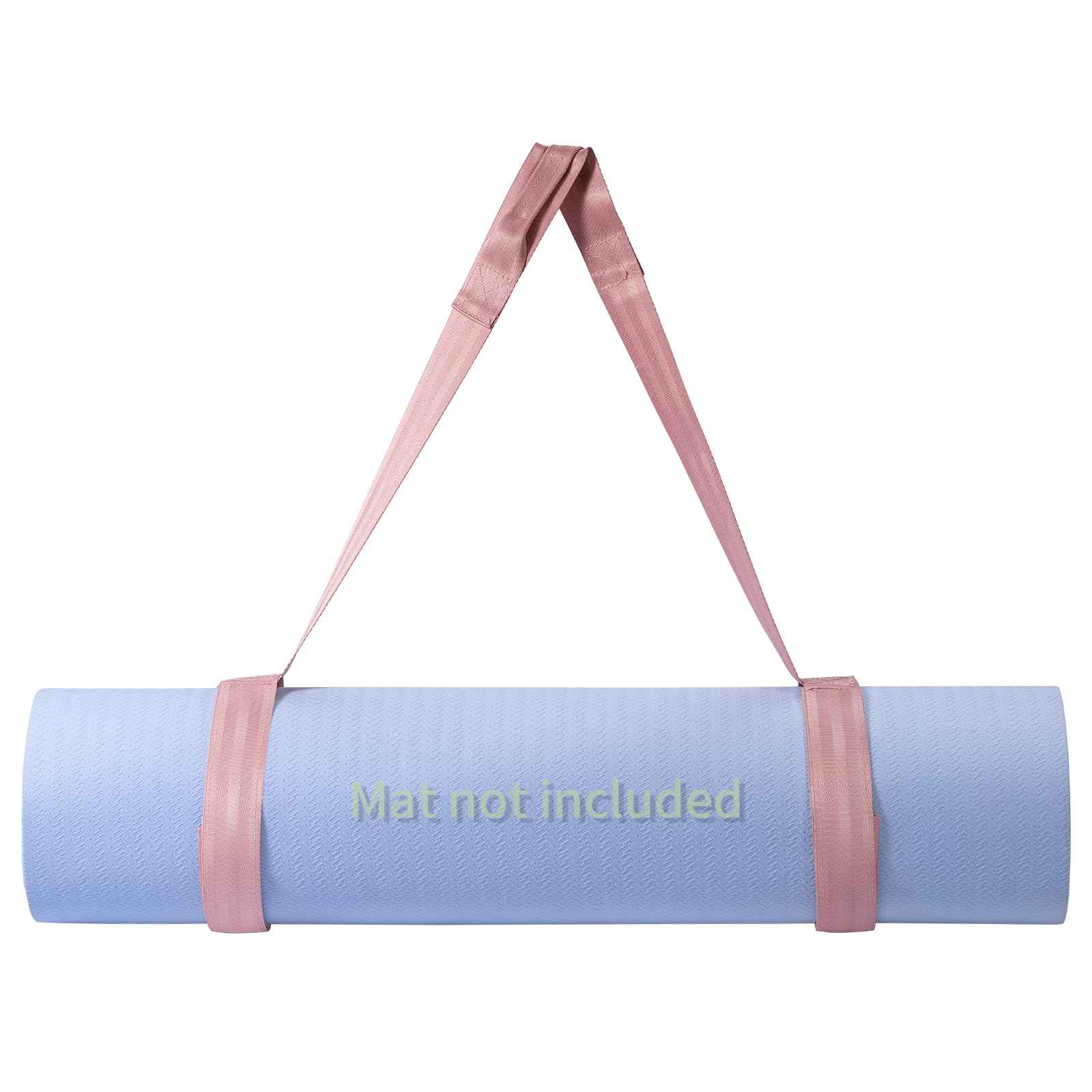 Trilancer Adjustable Yoga Mat Strap with Hook and Loop Closure - Yoga Mat Carrier & Organizer (Mat Not Included) - Perfect for Yoga, Pilates, Gym & Travel