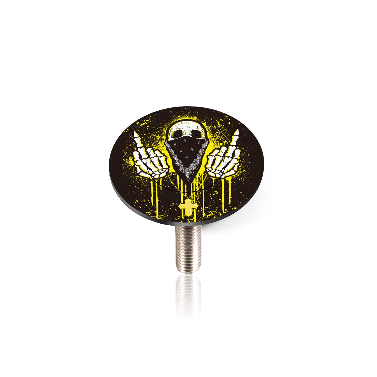 Premium CNC Bike Headset Top Cap with Bolts - Durable MTB Headset Cap for 1 1/8
