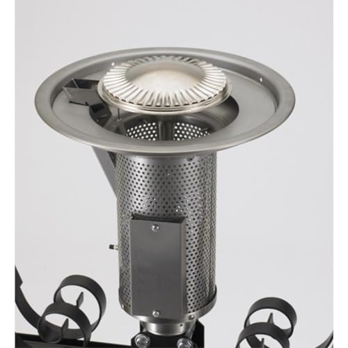 Sun-Glo 24V Natural Gas Heater Head - Black & Stainless Steel - Perfect for Home, Garage & Workshop Heating