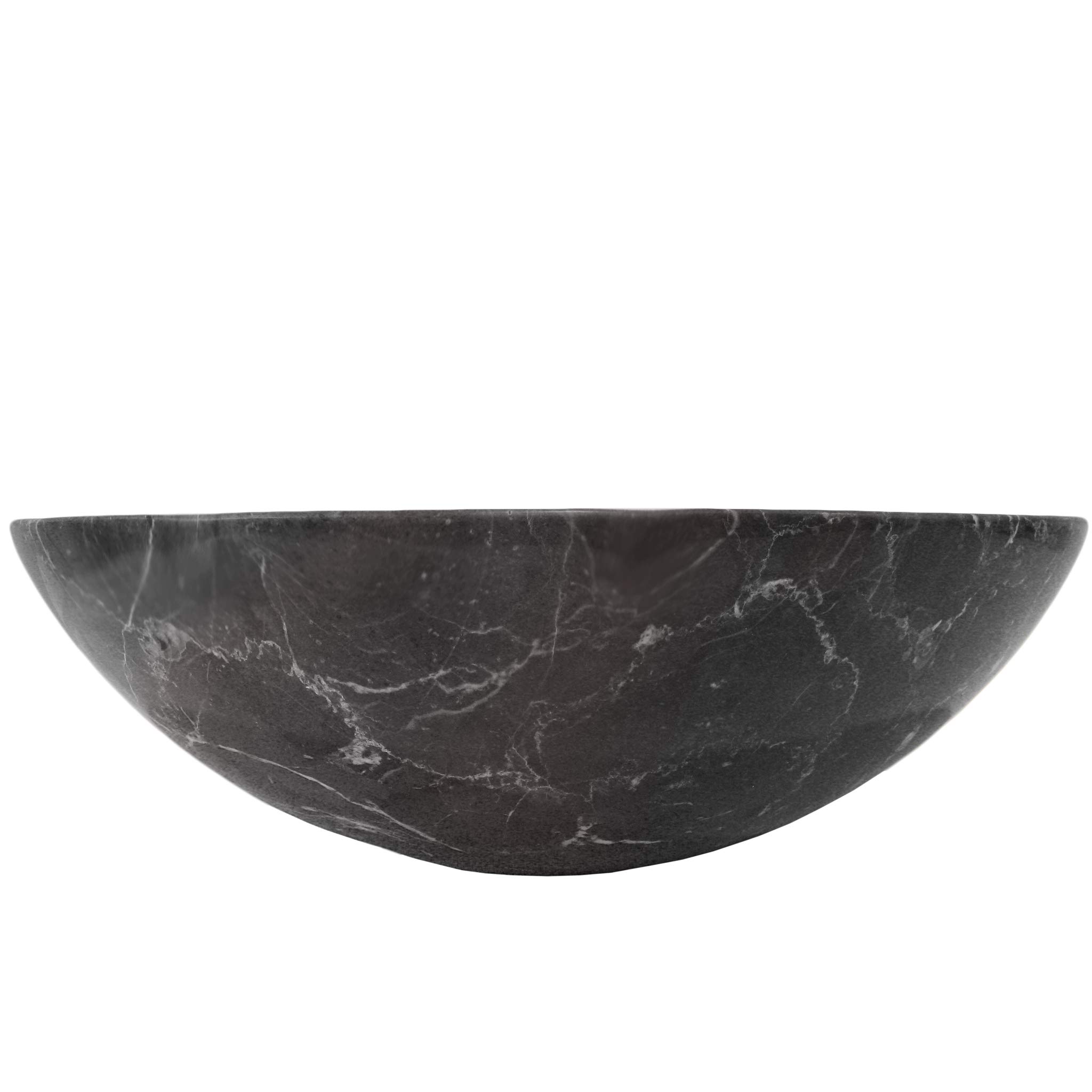 Novatto NOSV-CM Modern Vessel Bathroom Sink - Ceramic Above Counter Bath Sink for Vanity, Powder Room & Guest Bathroom Decor