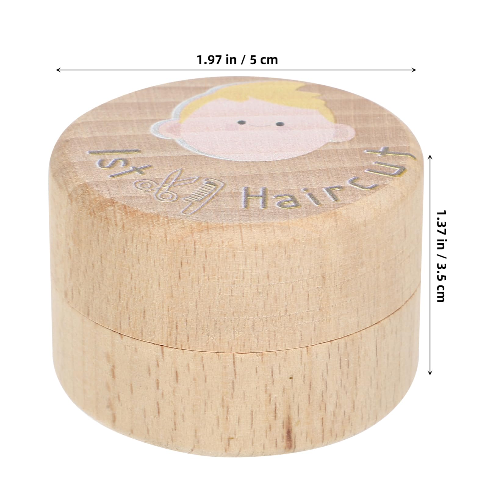 GLSTOY Wooden Keepsake Box for Baby's First Tooth, Lock of Hair & First Curl - Baby Memory Box, Kids Treasure Chest for Milestone Preservation - Perfect for Christening, Birthday & Family Heirlooms