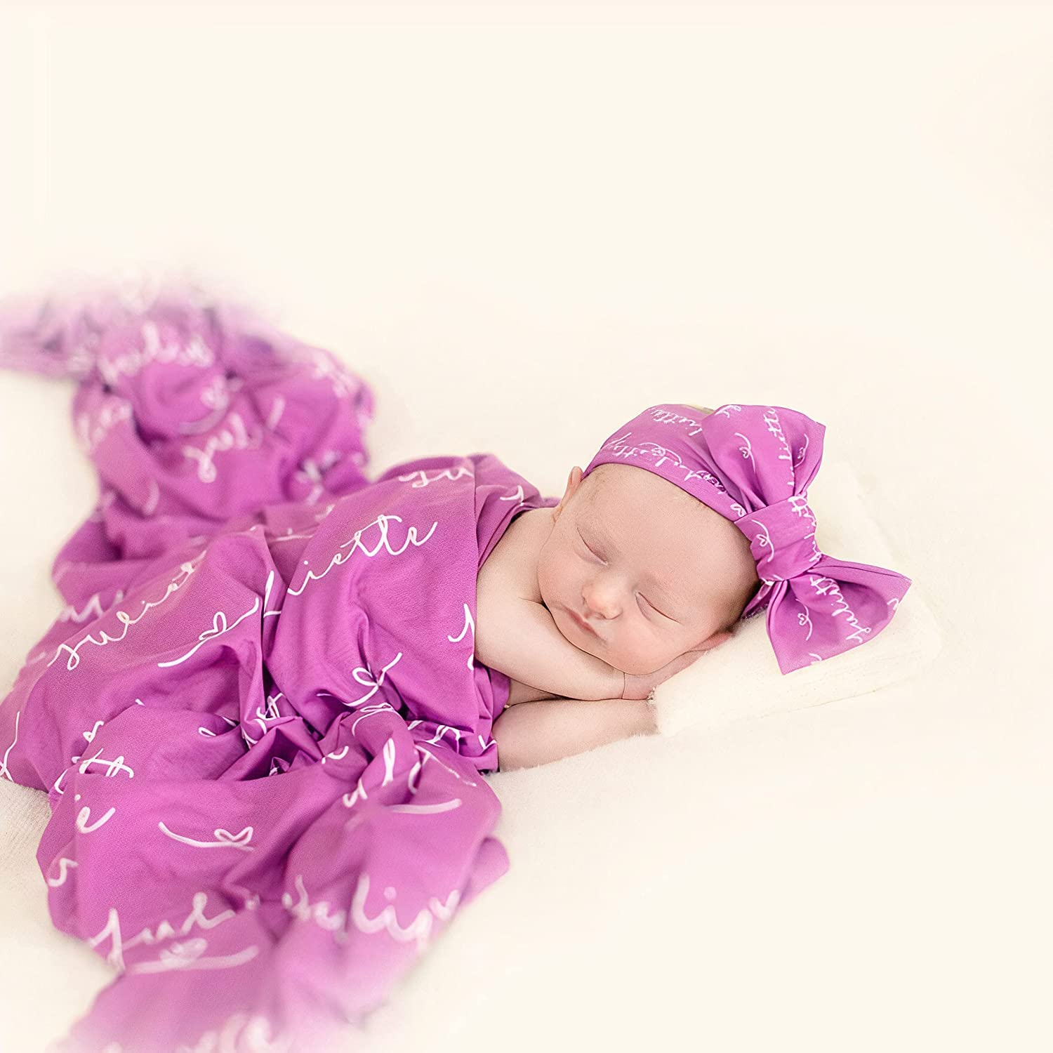 Personalized Baby Blanket with Name - Custom Monogrammed Blanket for Newborns, Kids & Adults - Soft & Cozy Gift for Boys, Girls & Parents - Perfect for Nursery, Cuddling & Photo Shoots