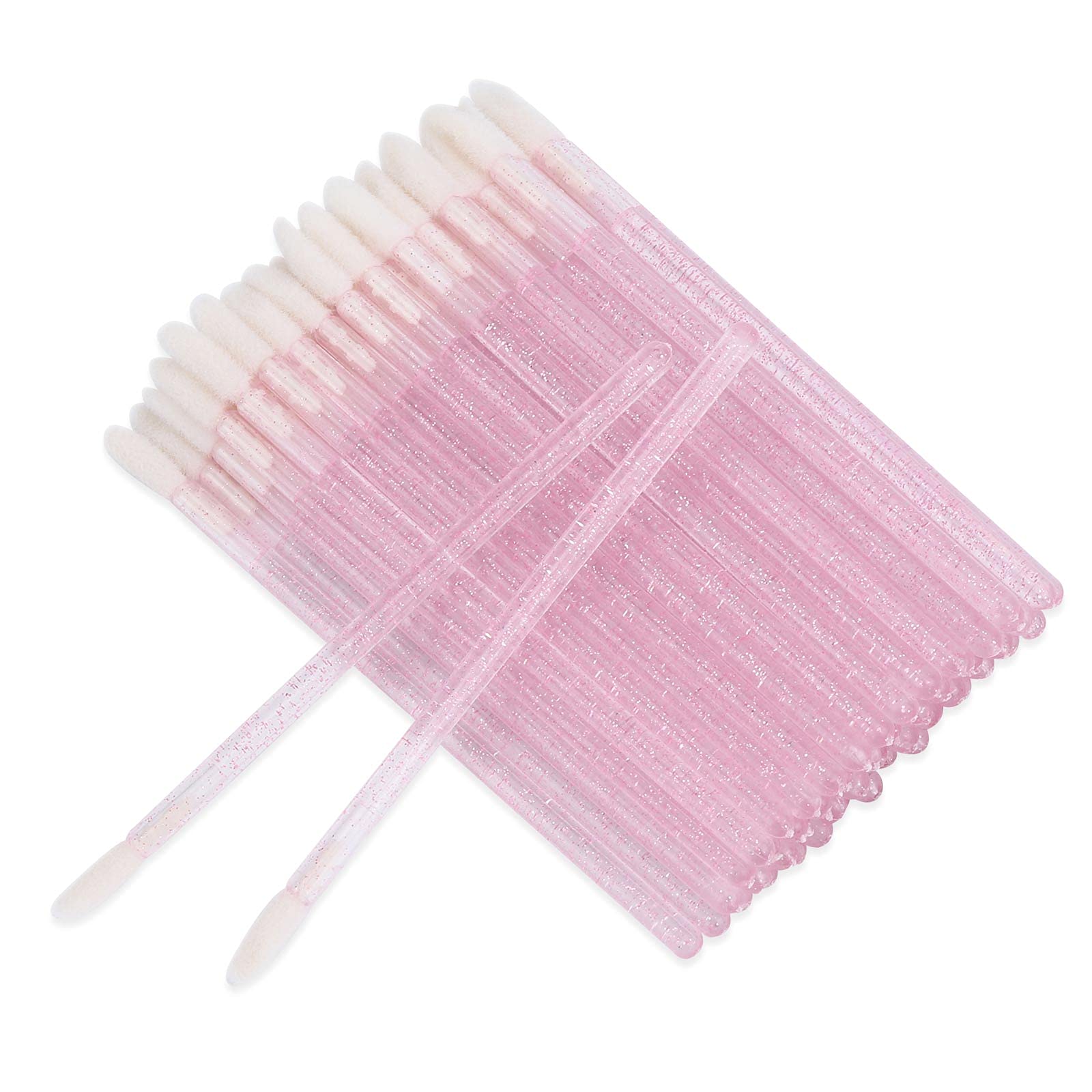 200 Pieces Disposable Lipstick Applicators - Crystal Lip Wands & Lip Gloss Brushes for Makeup Artists (Pink) | Perfect for Salon, Spa & Professional Makeup Kits