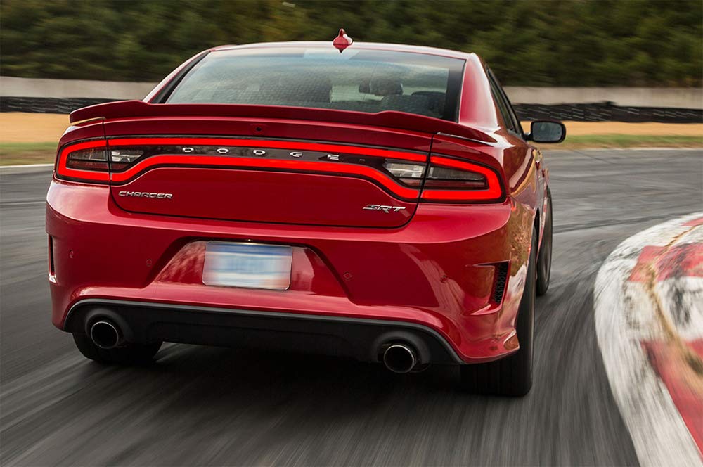 2015-2018 Dodge Charger Factory Style Trunk Flush Mount Rear Spoiler Wing - OEM Fit, High Gloss Finish - Perfect for Street Racing & Car Shows