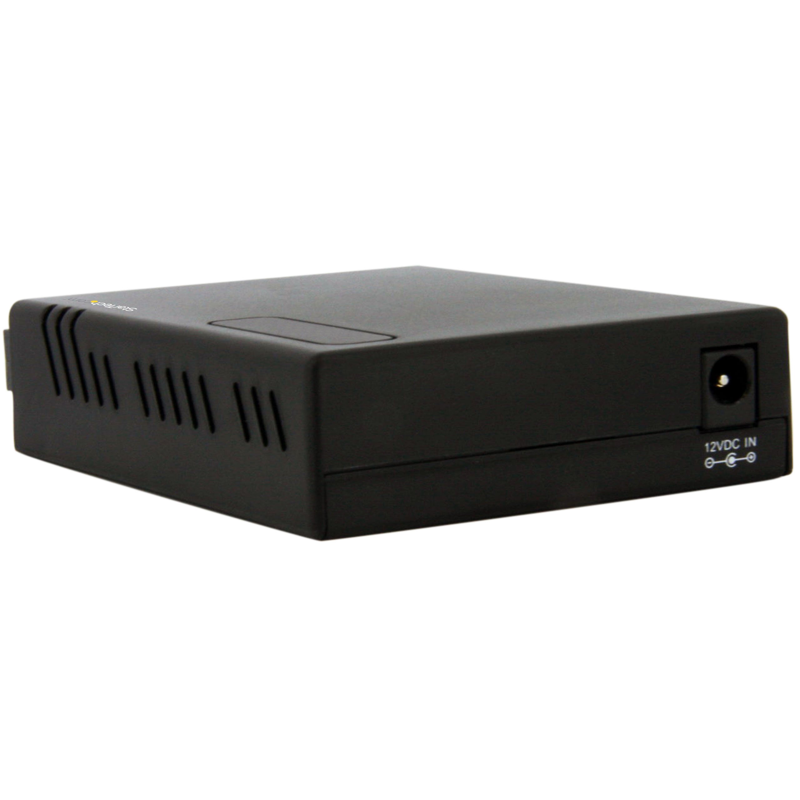 StarTech.com 2km 10/100Mbps Ethernet to Fiber Media Converter with PoE - Multi Mode SC Fiber (MCM110SC2P) - Ideal for Long-Distance Network Extensions, CCTV Surveillance & Industrial Ethernet Applications