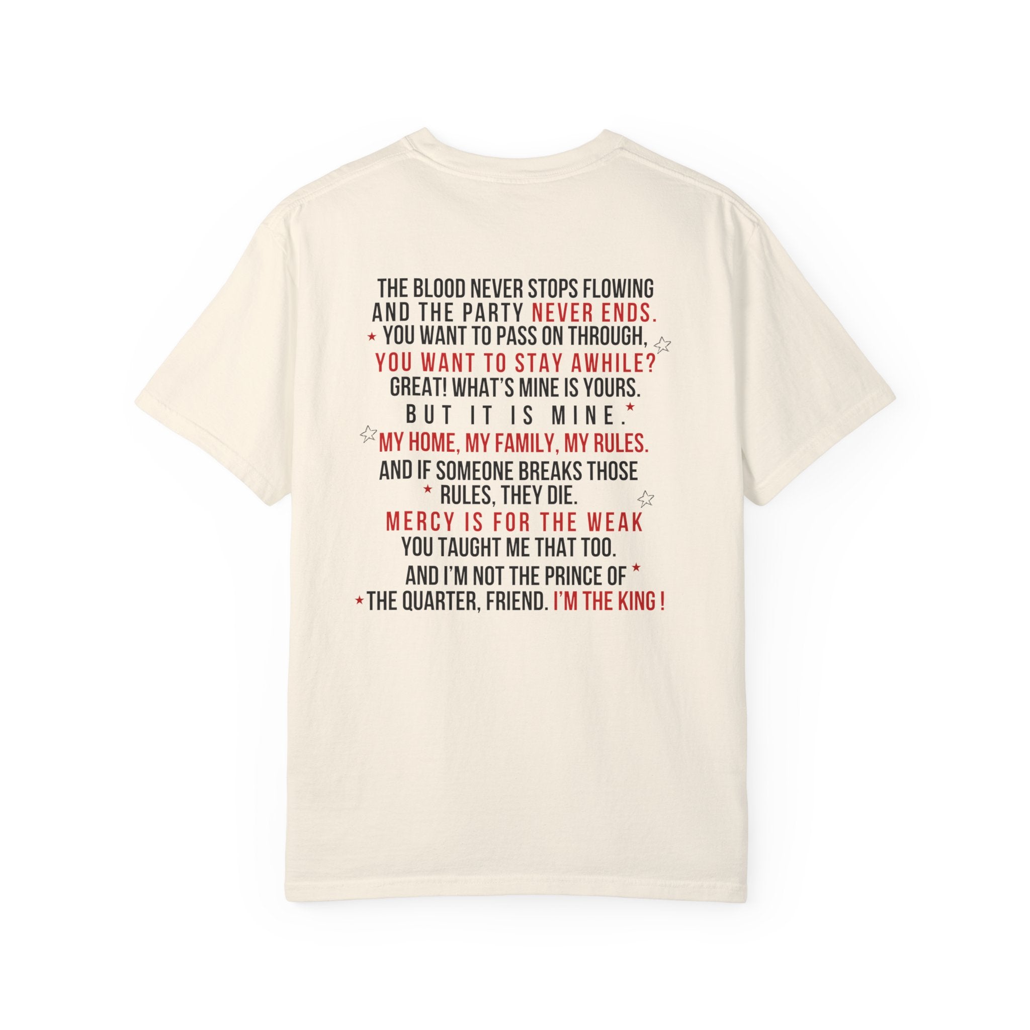 The King of The Quarter Tshirt - Premium Cotton Graphic Tee for Men | Trendy Streetwear & Casual Outfit Essential