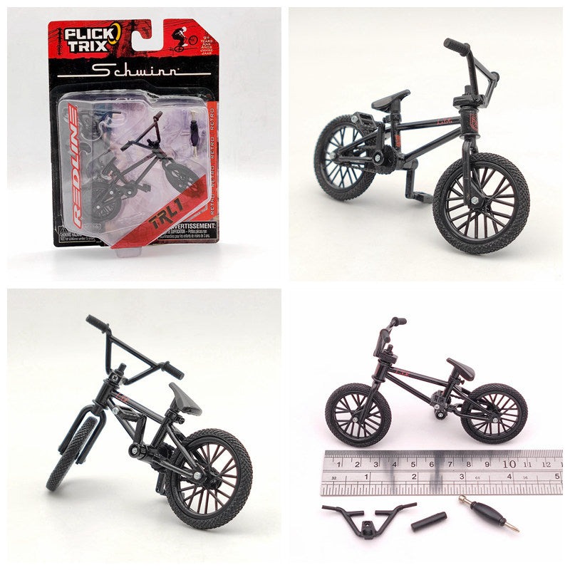 Premium FLICK TRIX Miniature BMX Finger Bike - Diecast Metal DeathTrap Bicycle Toy for Kids & Adults - Perfect Gift for BMX Lovers, Office Desk Decor & Stress Relief Fidget Toy