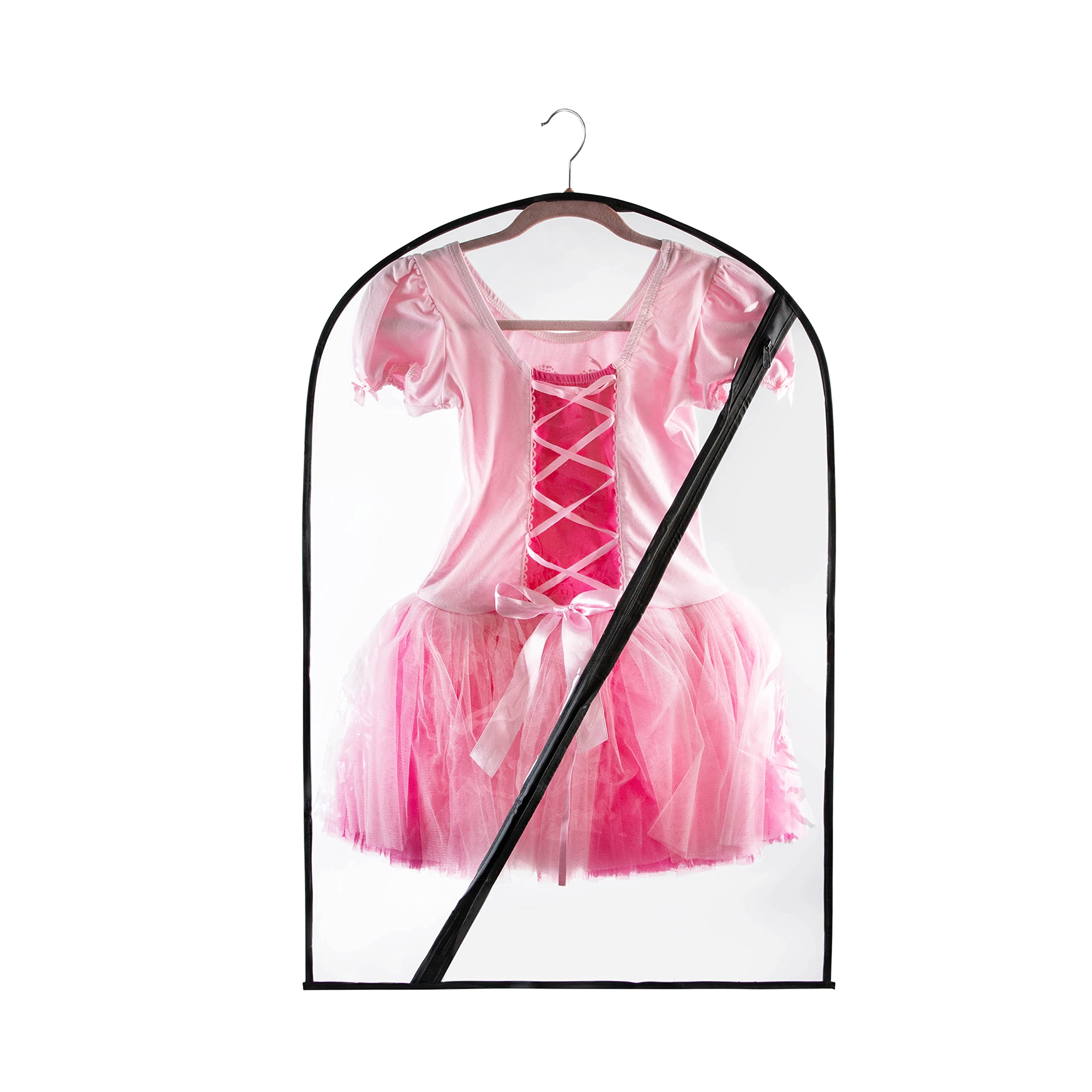 Clear Transparent Dance Garment Bags for Dancers - Perfect for Travel, Storage & Protecting Costumes - Ideal for Ballet, Ballroom & Performance Outfits