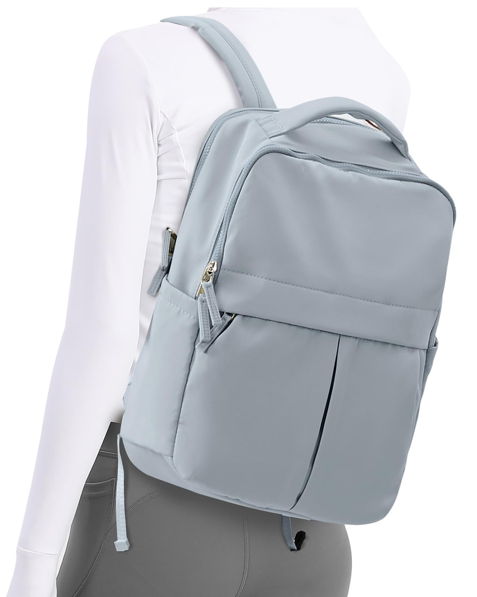 Stylish Lightweight Laptop Backpack for Women & Men - Water-Resistant Gym, Travel & Work Backpack with USB Charging Port - Perfect for College, Office Commute & Airplane Travel (Blue)