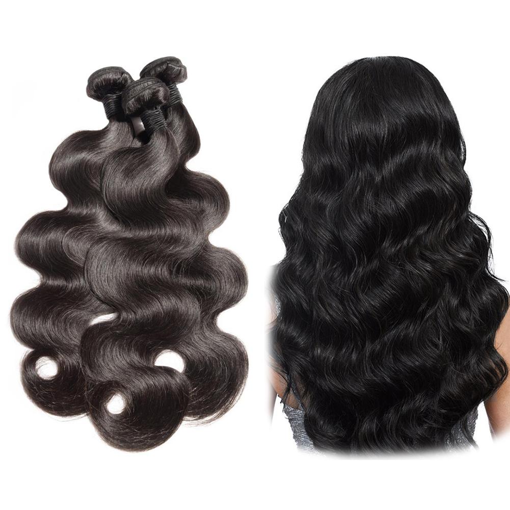 Bundle Deals Body Wave Virgin Human Hair Extensions - 100% Natural Black Hair for Stunning Hairstyles | Perfect for Daily Wear, Parties & Special Occasions