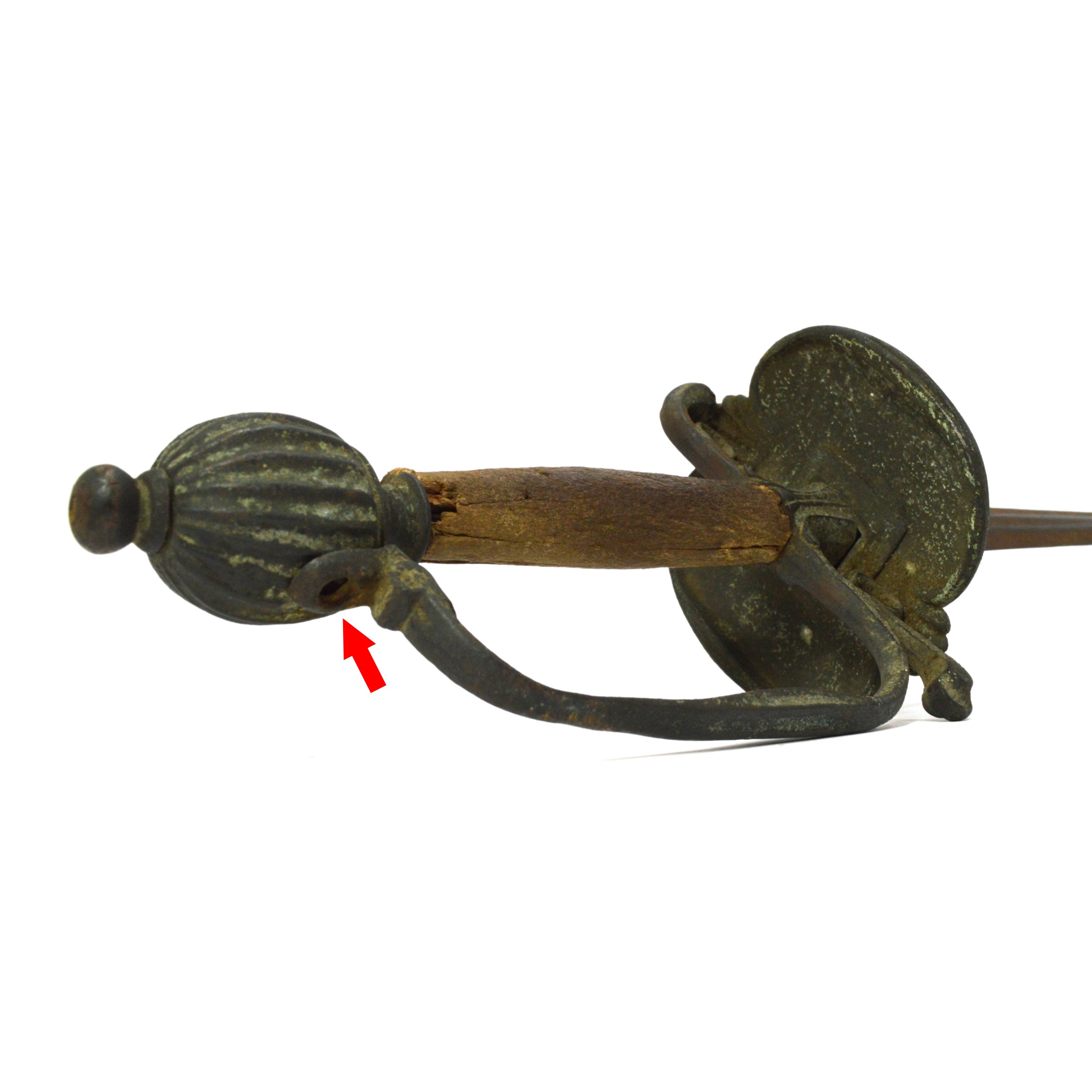 Antique 18th Century French Smallsword Rapier - American Revolutionary War Era Sword - 39 Inch Blade for Collectors & Historical Reenactments