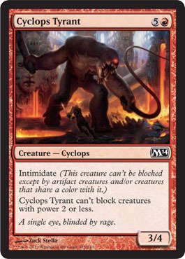 Magic The Gathering Cyclops Tyrant (135/249) - MTG M14 Foil Card - Collectible Trading Card Game for Deck Building & Strategy Battles