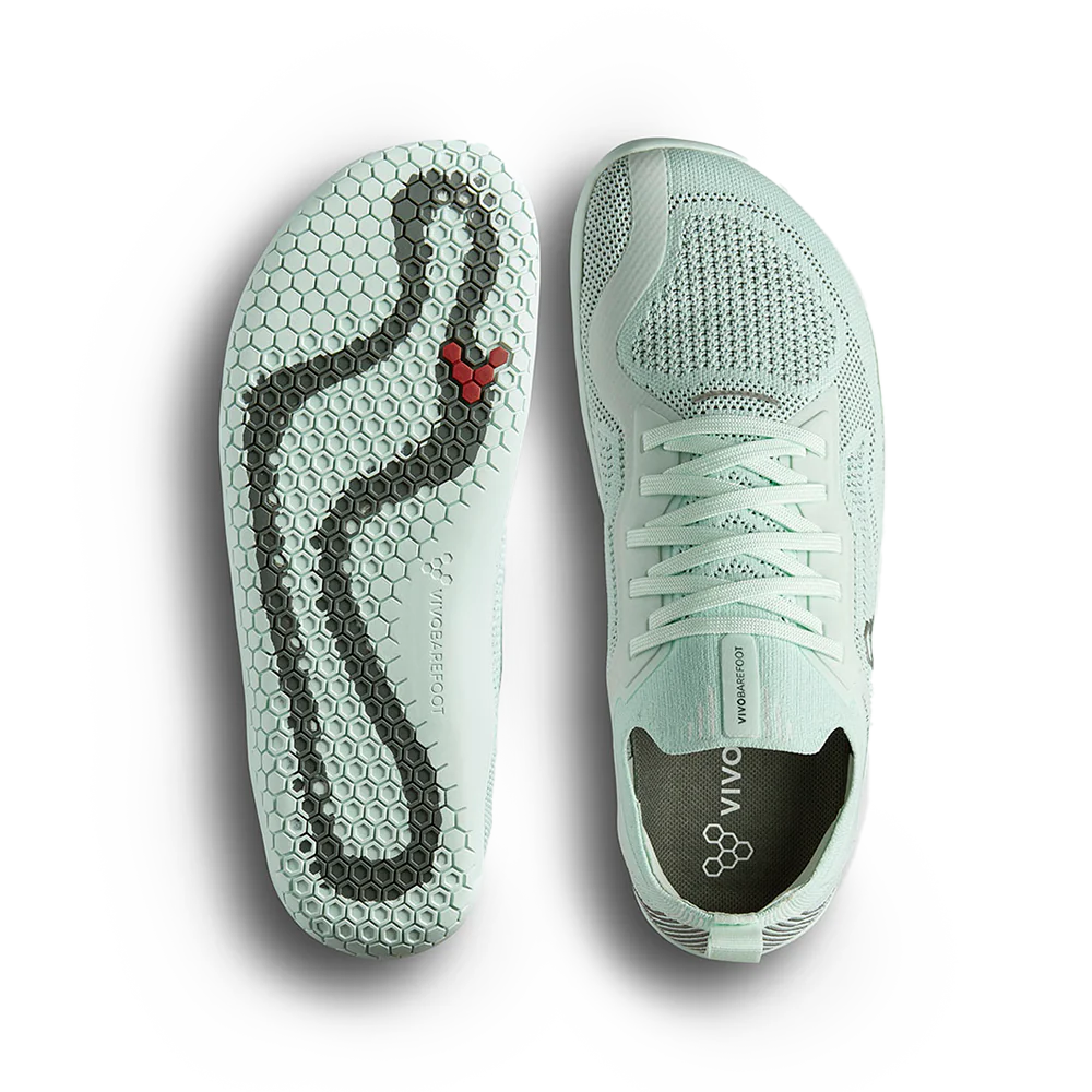 Vivobarefoot Primus Lite Knit Women's Barefoot Shoes - Lightweight & Breathable for Yoga, Running & Gym Workouts - Soothing Sea Color (On Sale)