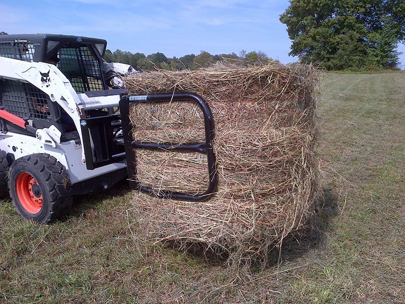 Blue Diamond® Bale Squeeze Attachment for Tractors - Heavy Duty Hay Bale Handling Equipment for Farming & Agriculture | Perfect for Livestock Feed Management & Barn Organization