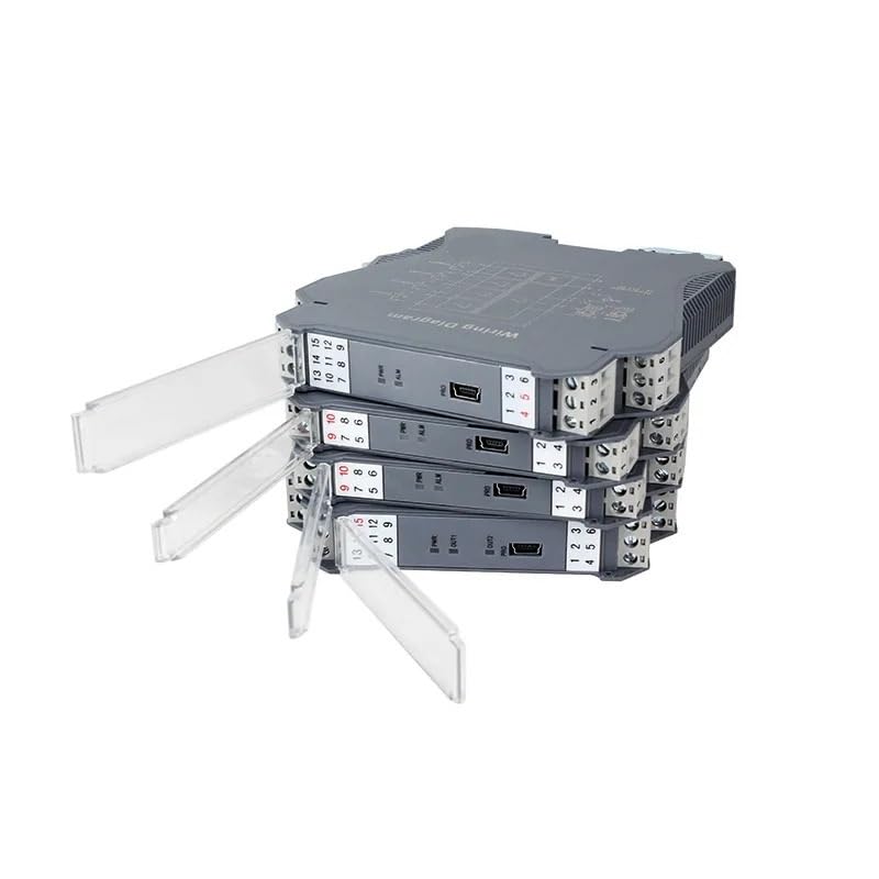 High-Precision DC Analog Signal Converter Isolator - 4-20mA to 0-10V/0-5V Voltage Current Signal Splitter & Conditioner (SWK-GLK) - Ideal for Industrial Automation, Process Control & PLC Systems