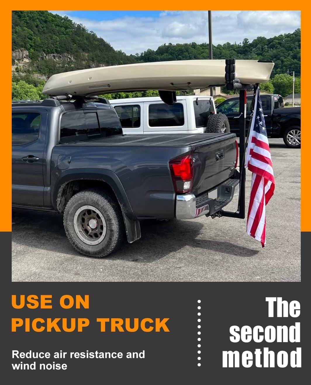 Upgraded Heavy Duty RV Truck Kayak Rack - Vertical SUP & Kayak Carrier for Secure Transport - Perfect for Camping, Road Trips & Water Sports Adventures