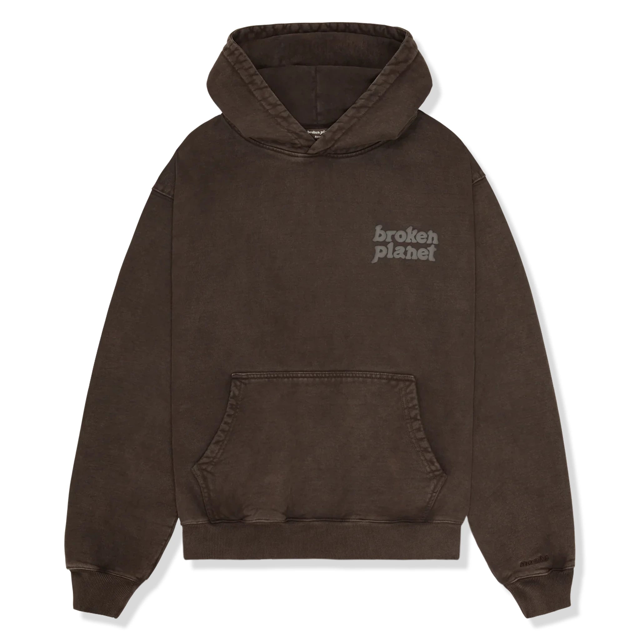 Broken Planet Basics Washed Mocha Hoodie - Soft Cotton Pullover Sweatshirt for Men & Women | Streetwear, Loungewear & Casual Outfits