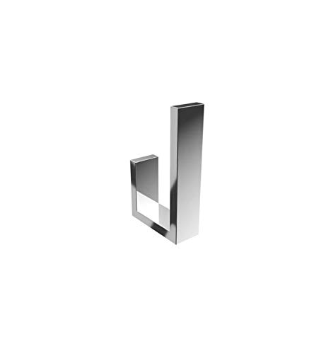 Volkano Fire Spare Toilet Paper Holder - Brushed Nickel Finish - Durable Bathroom Accessory for Home & Commercial Use