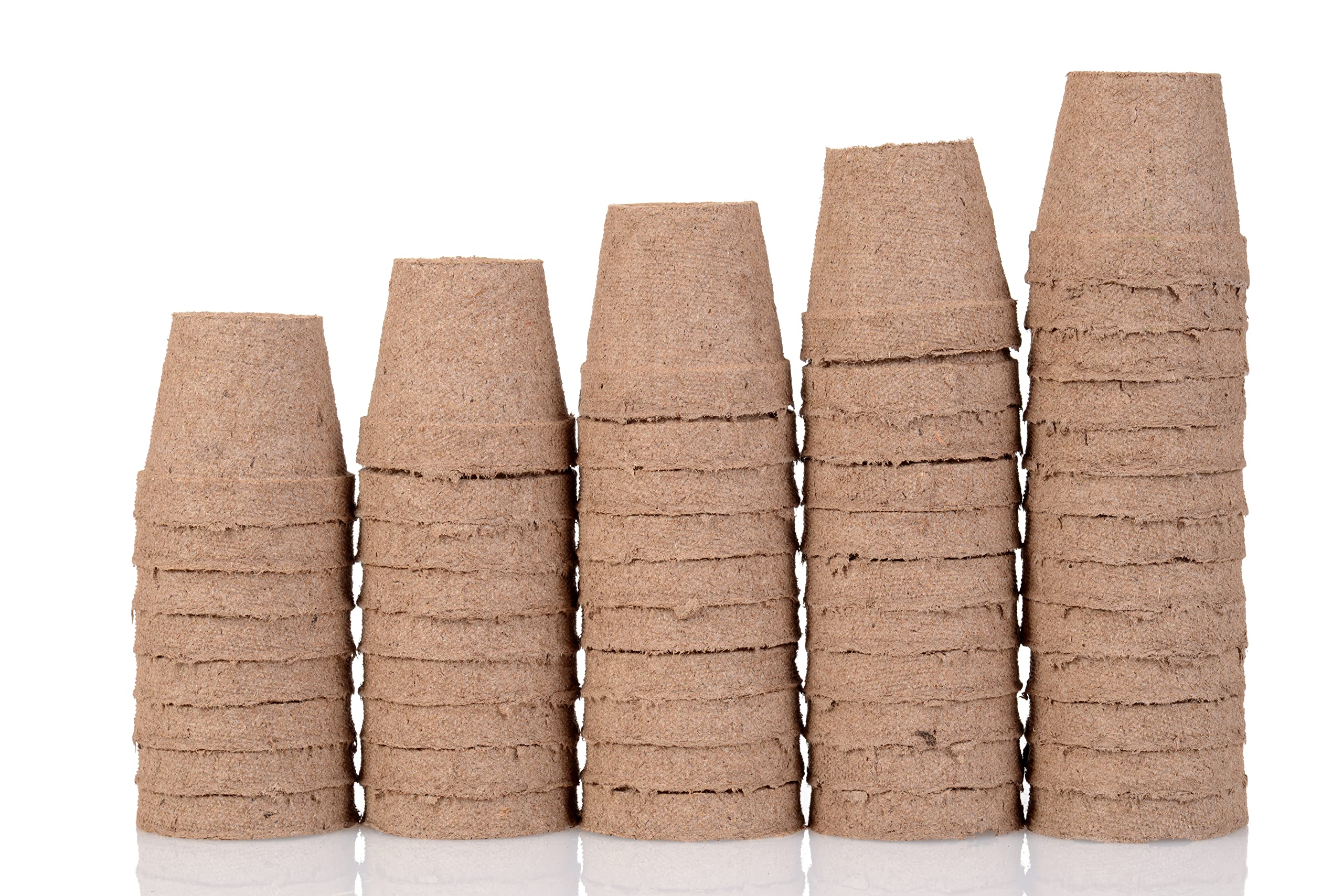 3 Inch Biodegradable Starter Pots - 50 Pack Eco-Friendly Plant Containers for Herbs, Trees, Vegetables, Bonsai & Fruit Seedlings - Perfect for Indoor Gardening, Greenhouses & Home Nurseries
