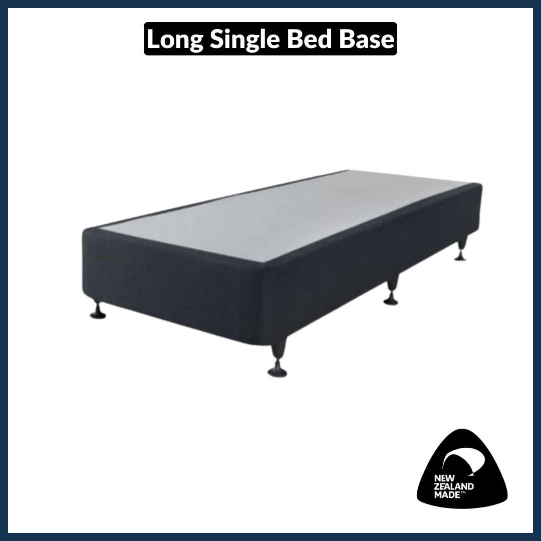 Long Single Size Bed Base - NZ Made - Sturdy & Durable for Bedroom, Guest Room, or Dormitory