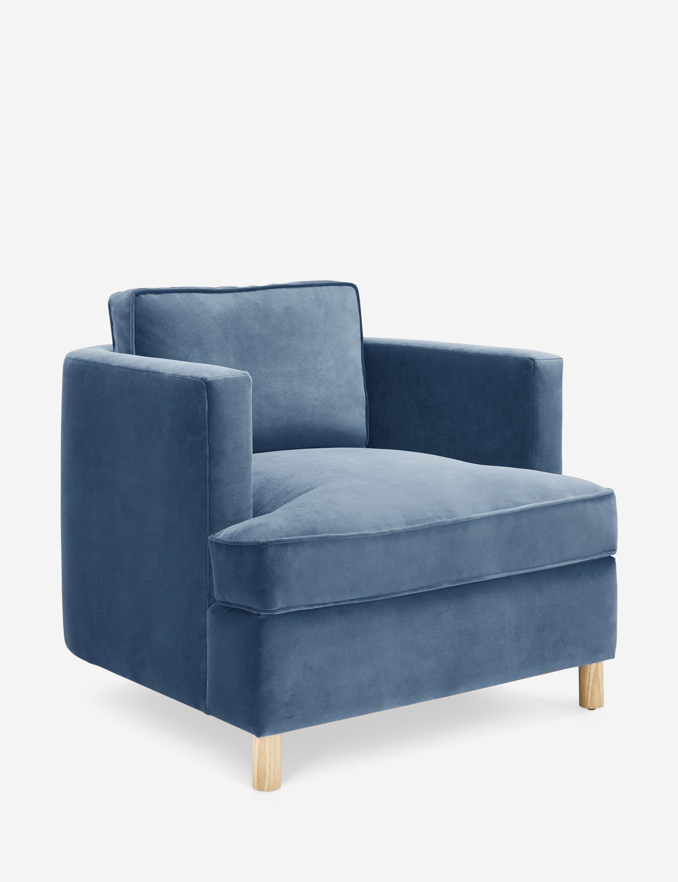 Belton Accent Chair by Ginny Macdonald - Mid-Century Modern Lounge Chair for Living Room, Bedroom & Office - Stylish Comfortable Reading Chair with Wooden Legs