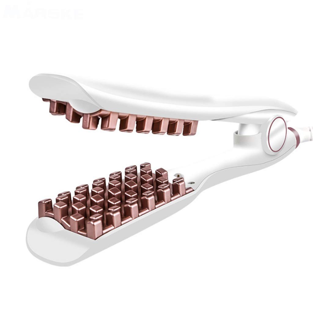 UXZDX CUJUX Professional Hair Styling Tool - Fluffy Curling Iron & Straightener with Corn Perm Splint & Root Pad for Pain-Free Styling | Perfect for Salon, Home Use & Travel | Creates Beach Waves, Straight Hair & Voluminous Styles
