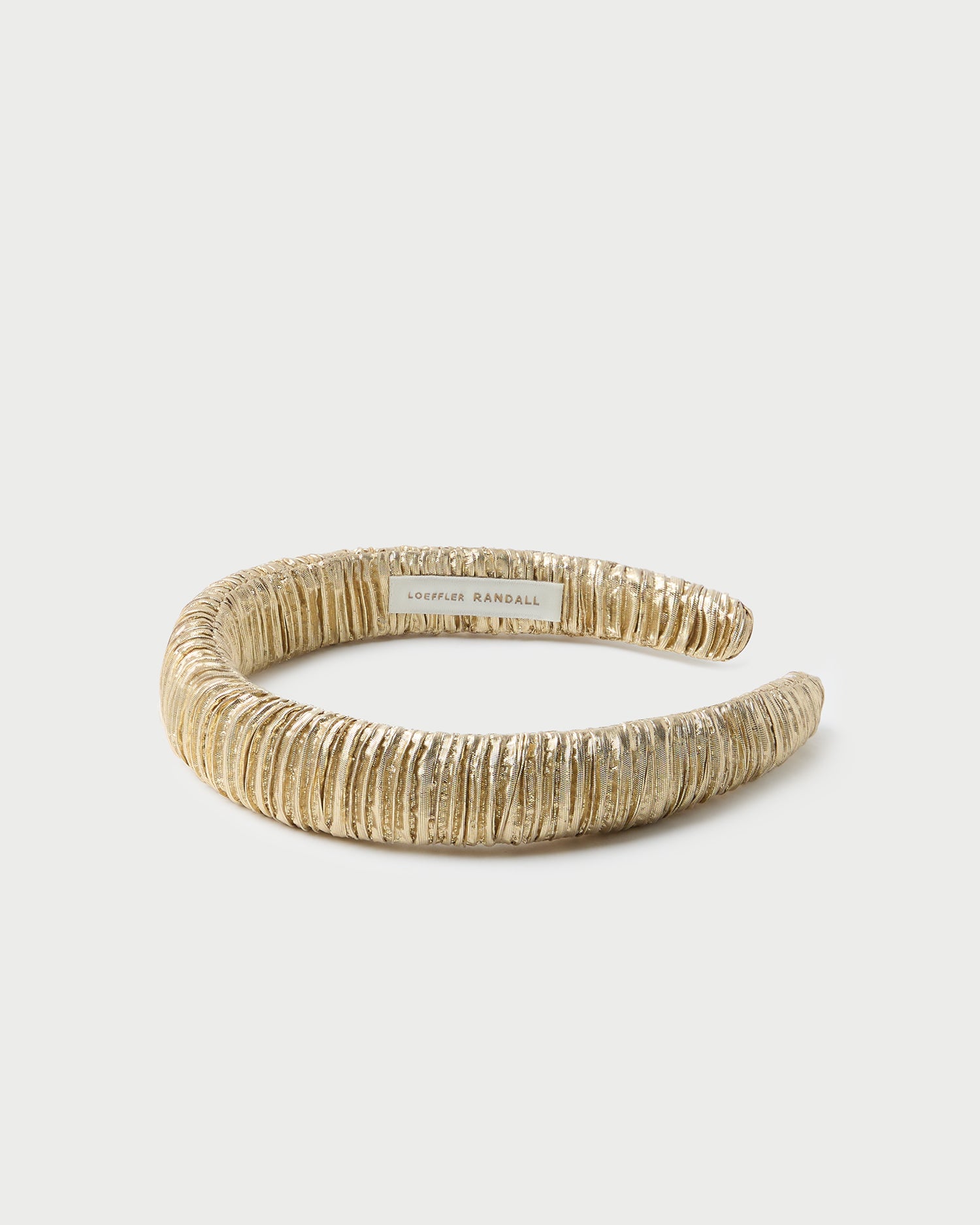 Marina Gold Puffy Headband for Women - Fashionable Hair Accessory for Workouts, Yoga, and Everyday Style