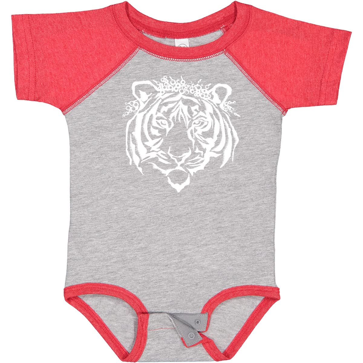 Inktastic Tiger Queen in Flower Crown Baby Bodysuit - Cute Animal Print Onesie for Infants & Toddlers - Perfect for Playdates, Photo Shoots & Birthday Gifts