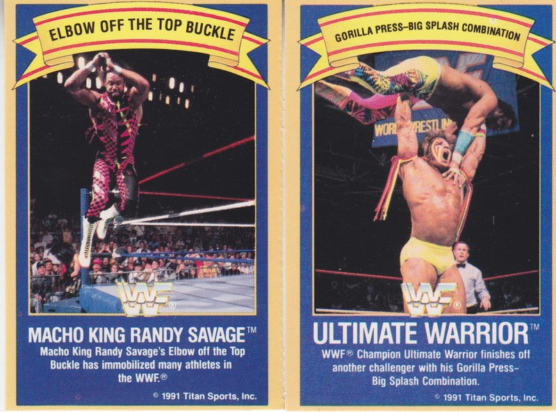 1991 Gold Bond WWF Ice Cream Cards Set #4 (12 Cards) - Near Mint Condition - 2017 Value $75 - Collectible Wrestling Memorabilia for Fans & Investors