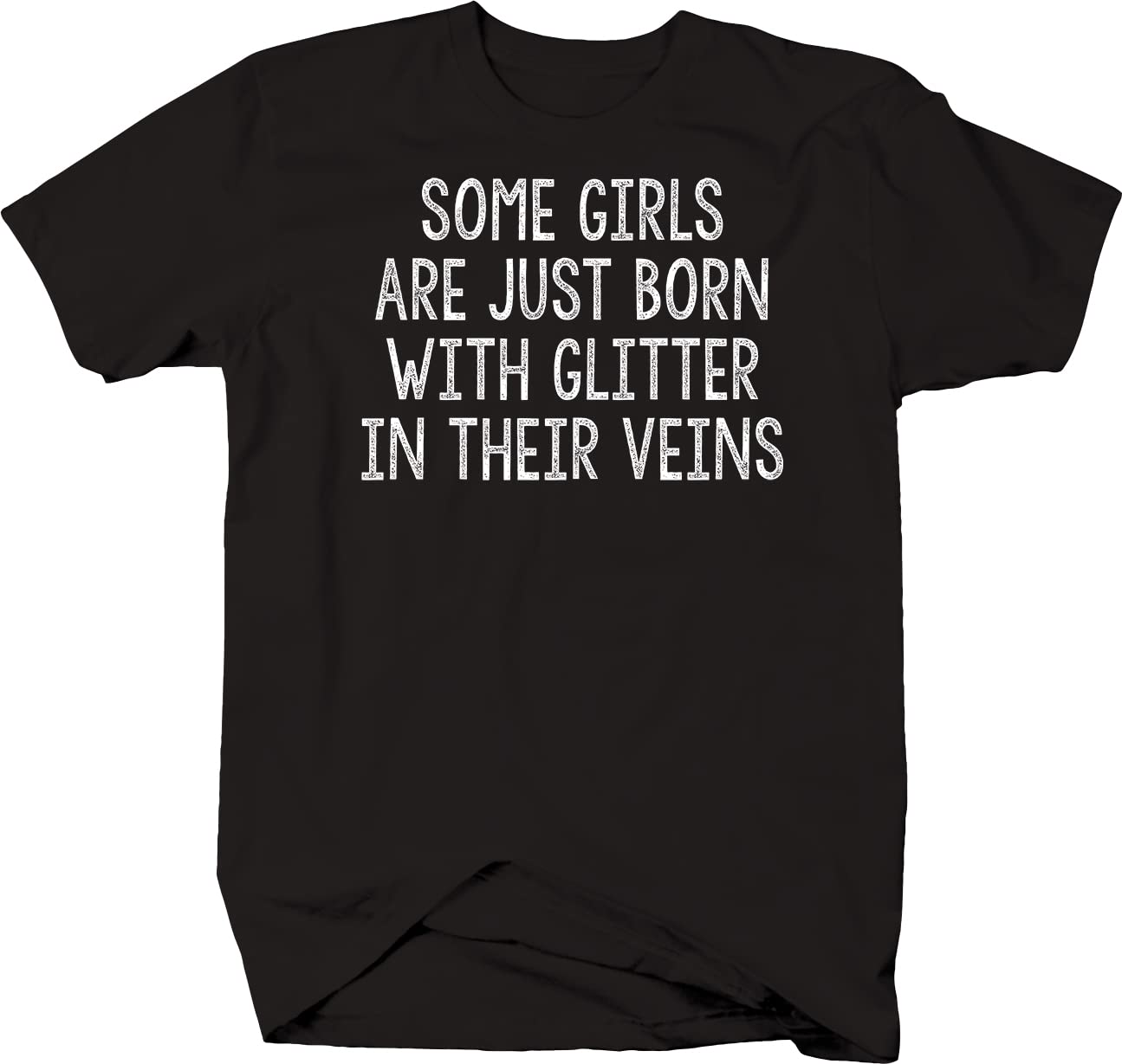 Born to Shine Glitter Graphic T-Shirt for Men - Black | Trendy Casual Tee for Parties & Everyday Wear