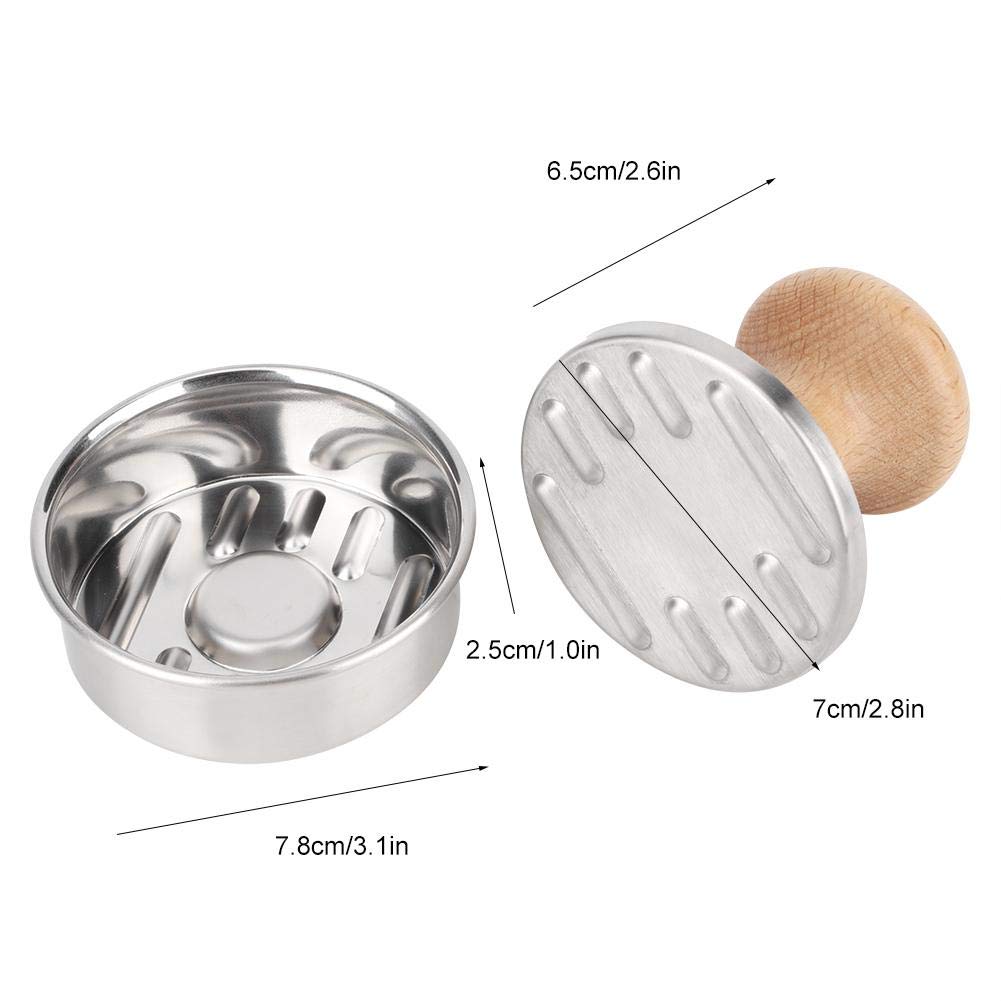 Stainless Steel Hamburger Press - Non-Stick Burger Patty Maker for BBQ, Grill & Stuffed Burgers - Perfect for Homemade Beef Patties & Backyard Cookouts