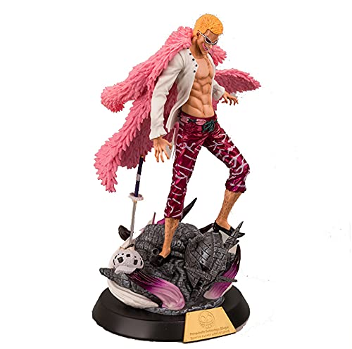 BTNMGX One Piece Donquixote Doflamingo 42cm Limited Edition Anime Action Figure - Handmade PVC Collectible Statue Model for Display & Decoration | Perfect for Anime Fans, Home Decor, and Gift Giving