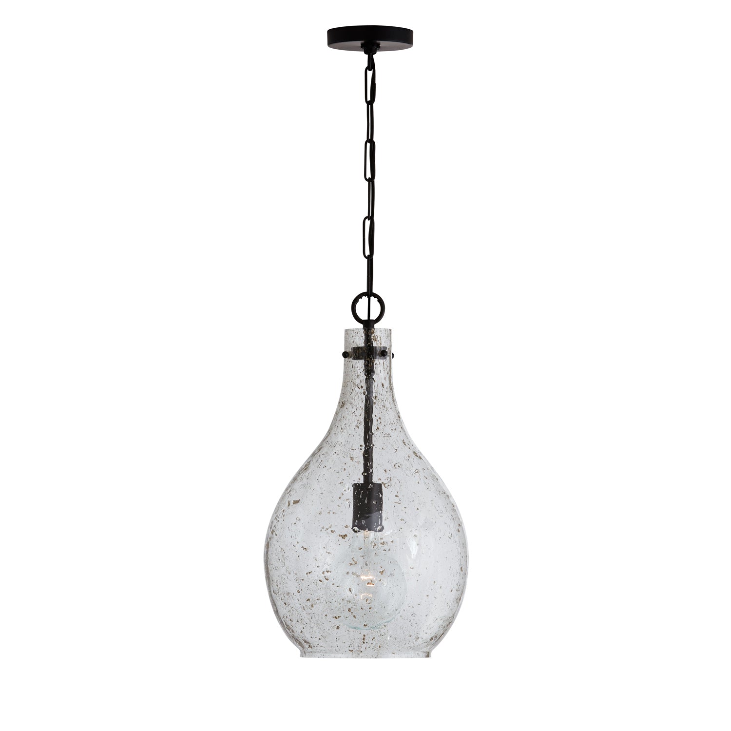 Capital Lighting Modern One Light Pendant - Sleek Hanging Fixture for Kitchen Island, Dining Room & Bedroom Lighting | Adjustable Height Contemporary Ceiling Light