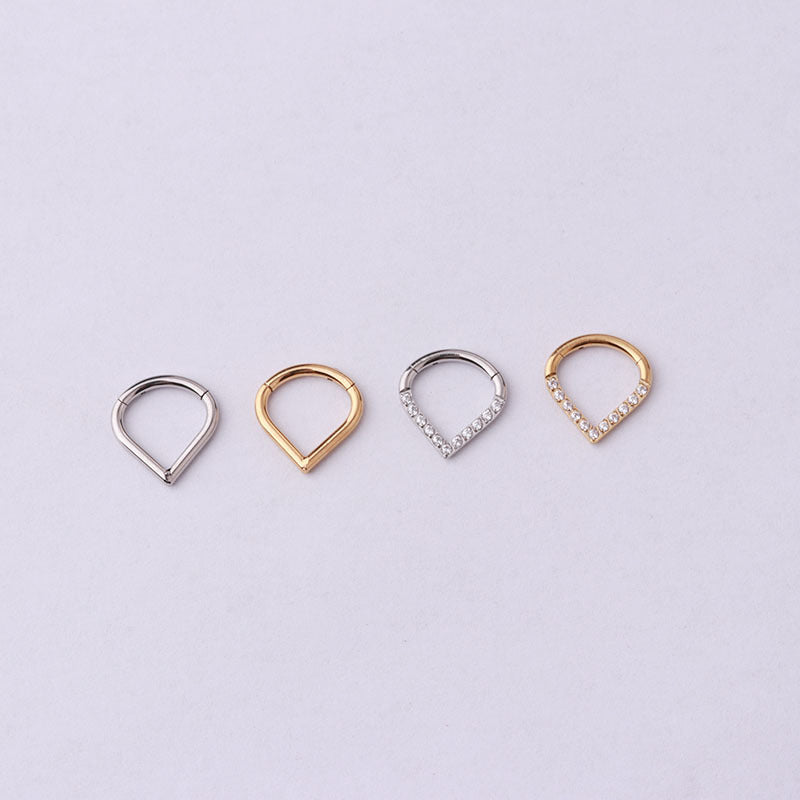 16G Surgical Steel Crescent Moon Minimalist Septum Nose Ring - Dainty Hypoallergenic Body Jewelry for Women & Men | Perfect for Everyday Wear, Parties & Alternative Fashion
