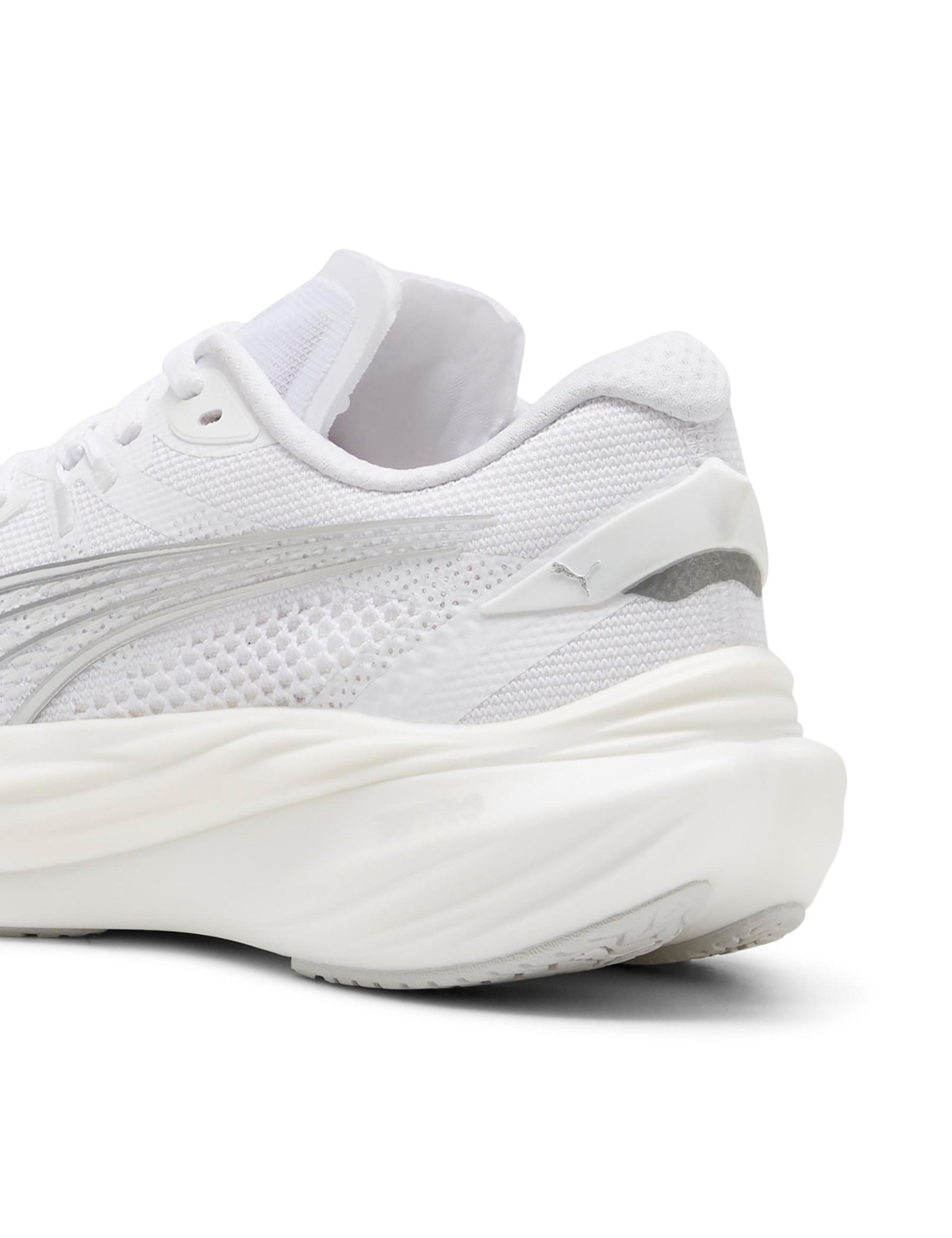 Deviate NITRO 3 Running Shoes for Men & Women - Lightweight White/Feather Grey/Silver Athletic Sneakers - Perfect for Jogging, Gym Workouts & Daily Walking