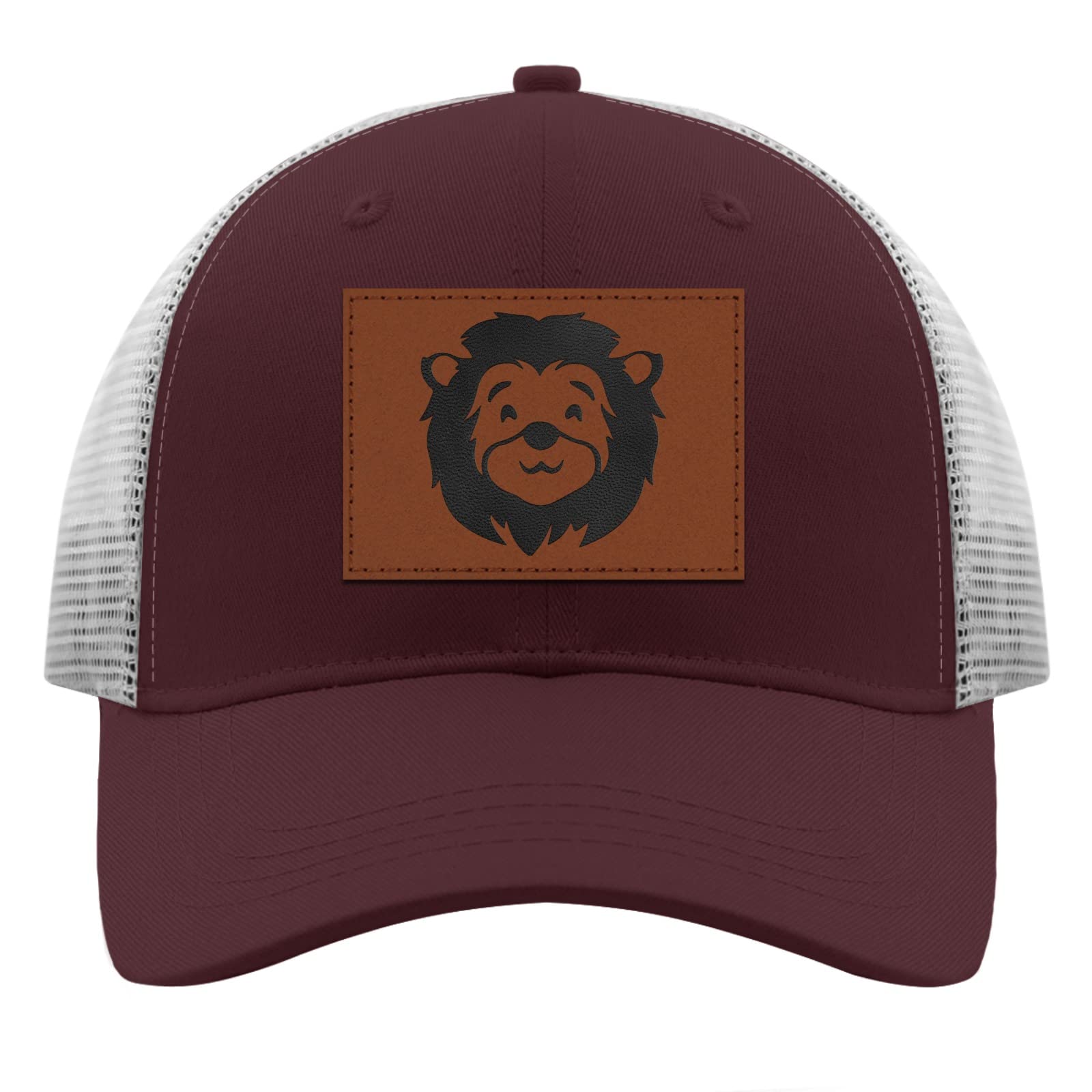 KSHM Men's Lion Black Snapback Baseball Hat - Breathable Mesh Cool Cap for Outdoor Sports & Casual Wear