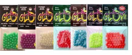 4mm Radical Red Glow Beads - Pack of 48 - DIY Jewelry Making, Bracelets & Necklace Craft Supplies - Perfect for Night Parties, Rave Events & Glow in the Dark Decorations
