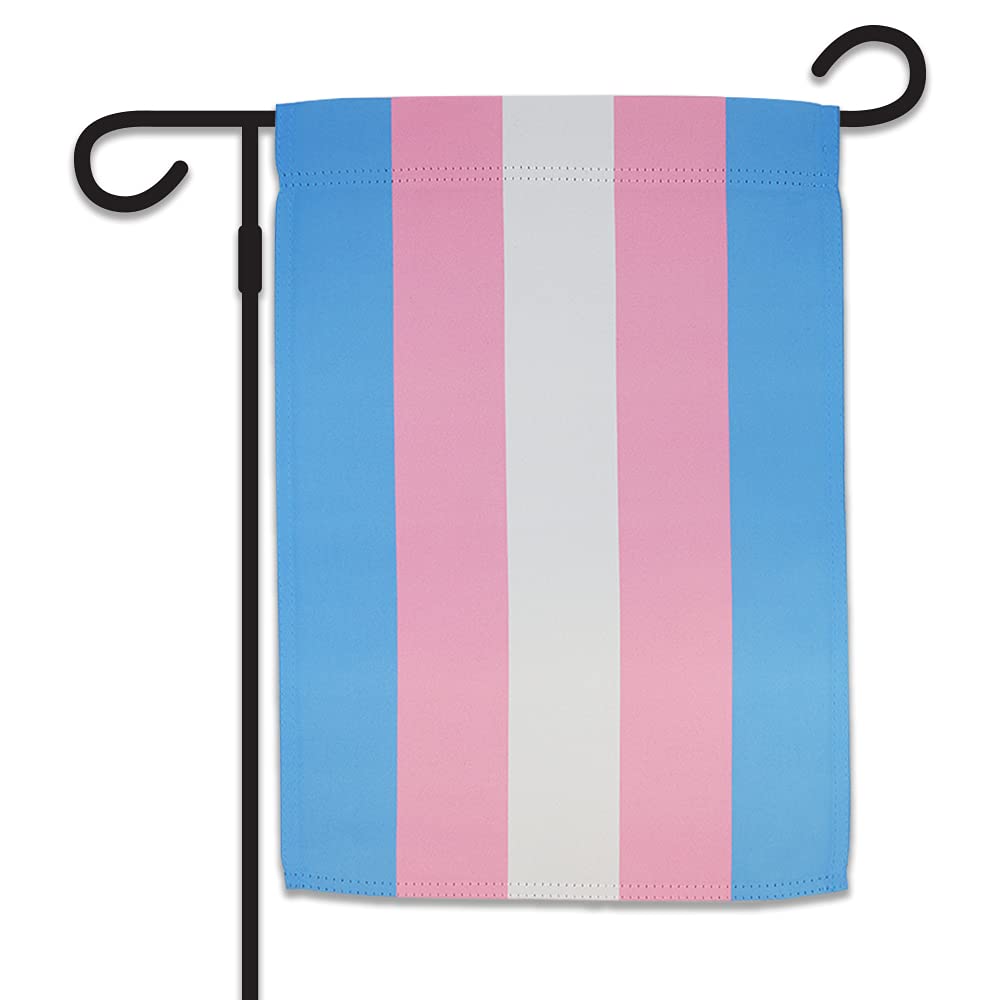 12x18 Double Sided Transgender LGBT+ Pride Garden Flag - Rainbow LGBTQ+ Yard Decoration for Porch, Garden & Home Decor | Perfect for Pride Month, Parades & Ally Support