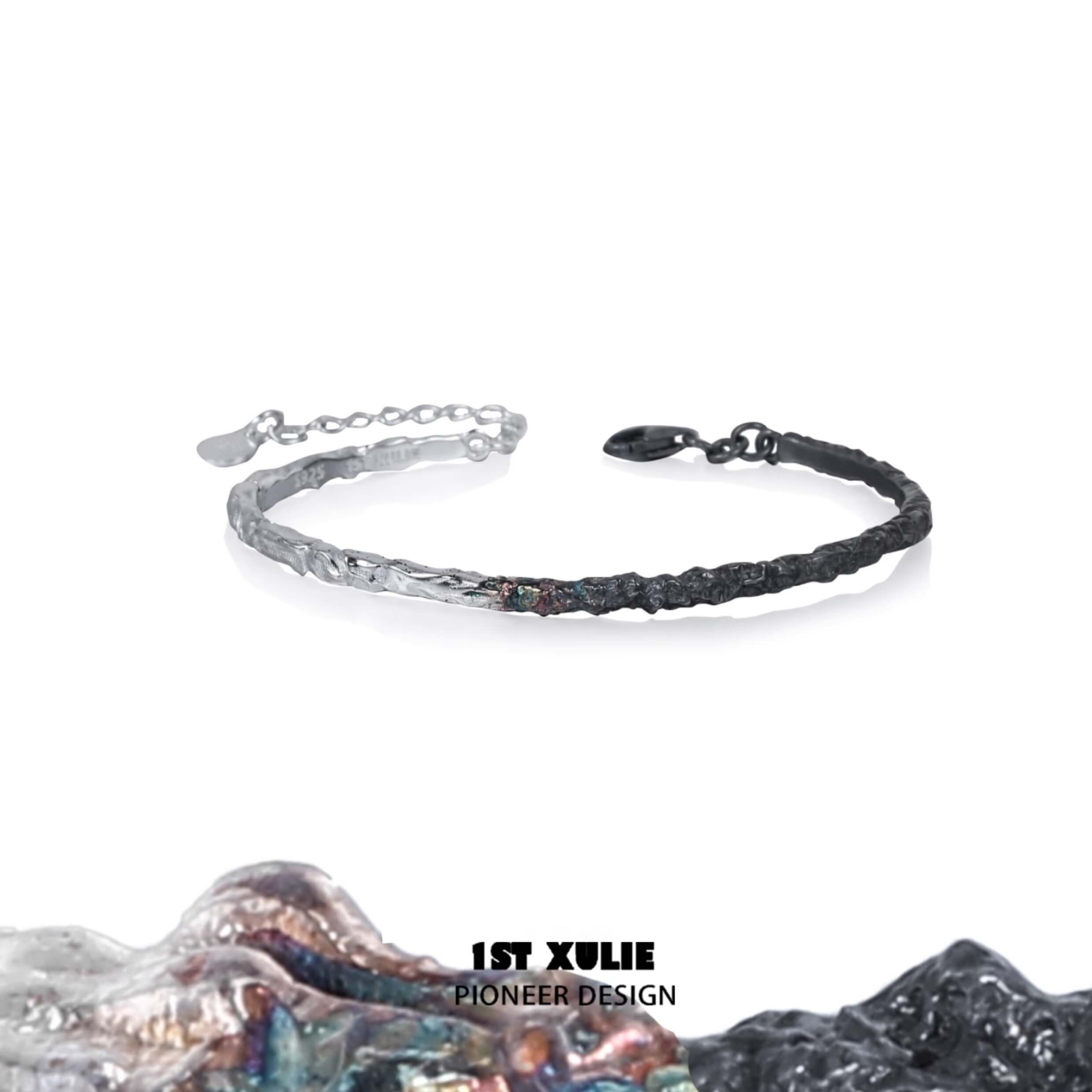 Scorch S925 Sterling Silver Gradient Bracelets for Women - Elegant Stackable Bangle Set - Perfect for Daily Wear, Gifts & Special Occasions