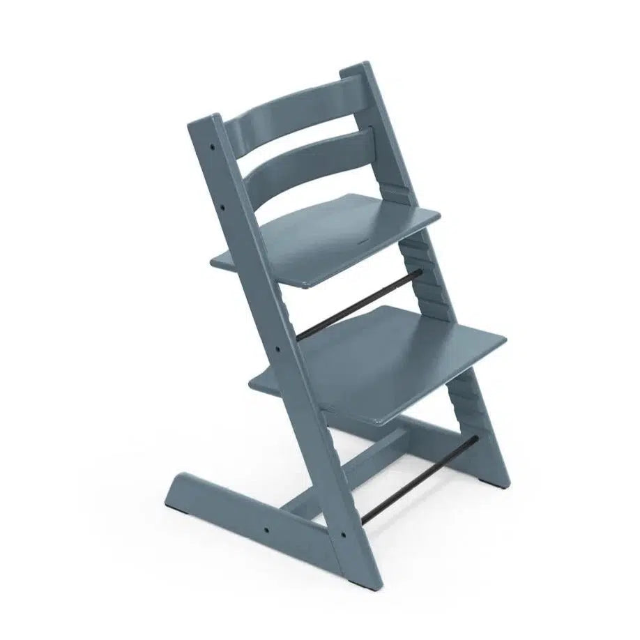 Stokke Tripp Trapp High Chair with Baby Set² Bundle - Adjustable Ergonomic Toddler Chair in Fjord Blue | Perfect for Baby-Led Weaning & Family Dining