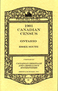 1901 Canadian Census Ontario Essex South Volumes I & II - Genealogy Research & Family History Records for Ancestry Search - Perfect for Historians & Family Tree Enthusiasts