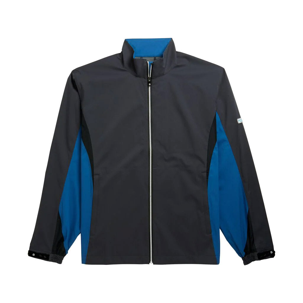 FootJoy HydroLite Waterproof Golf Rain Jacket for Men - Lightweight & Breathable Windbreaker (Charcoal Blue) - Perfect for Wet Weather Golfing & Outdoor Activities