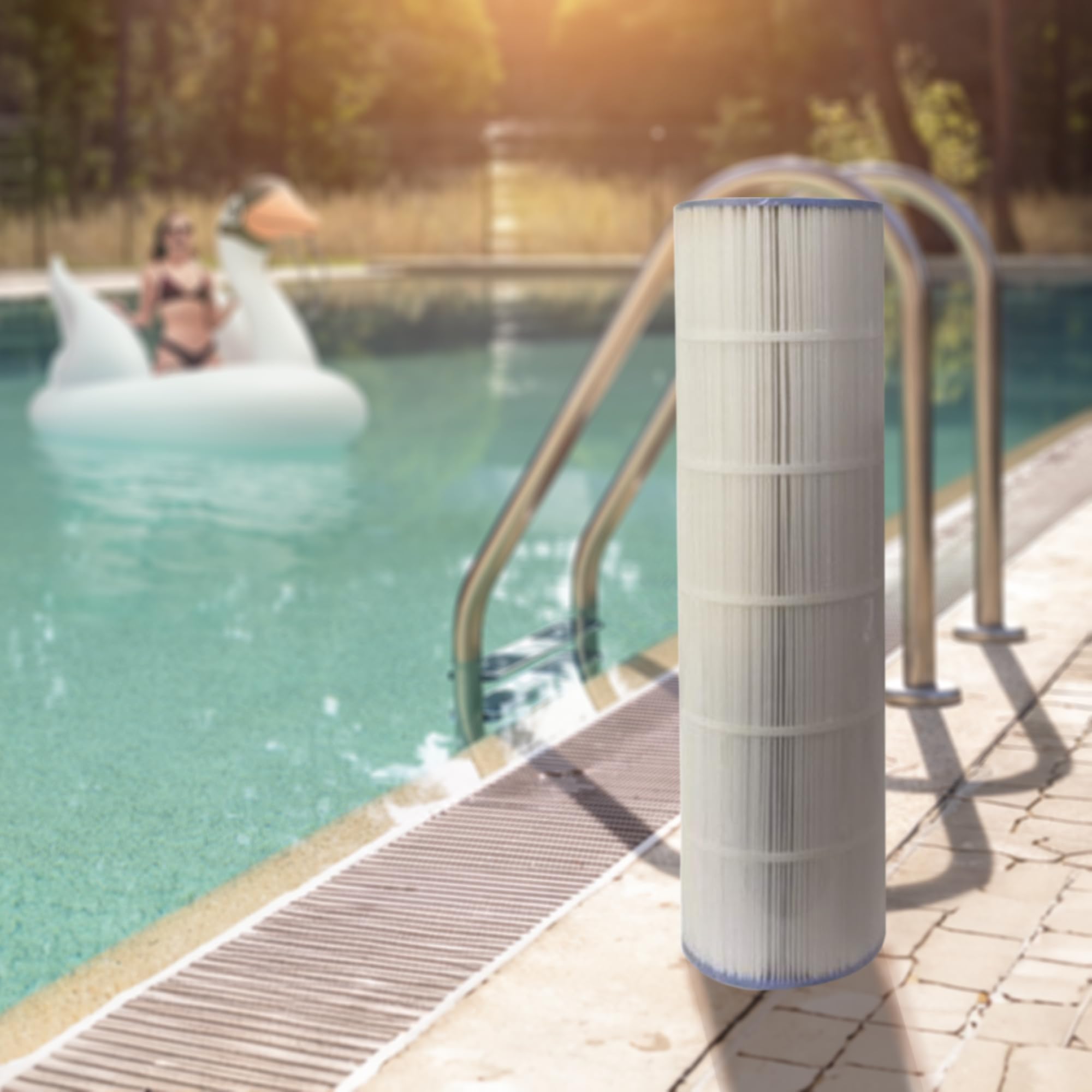 Unicel C-7488 106 Sq Ft Pool Filter Cartridge Replacement - 176 Pleats, Compatible with Hayward Pool Filters (4 Pack) - Perfect for Inground & Above Ground Swimming Pools, Spas, and Hot Tubs
